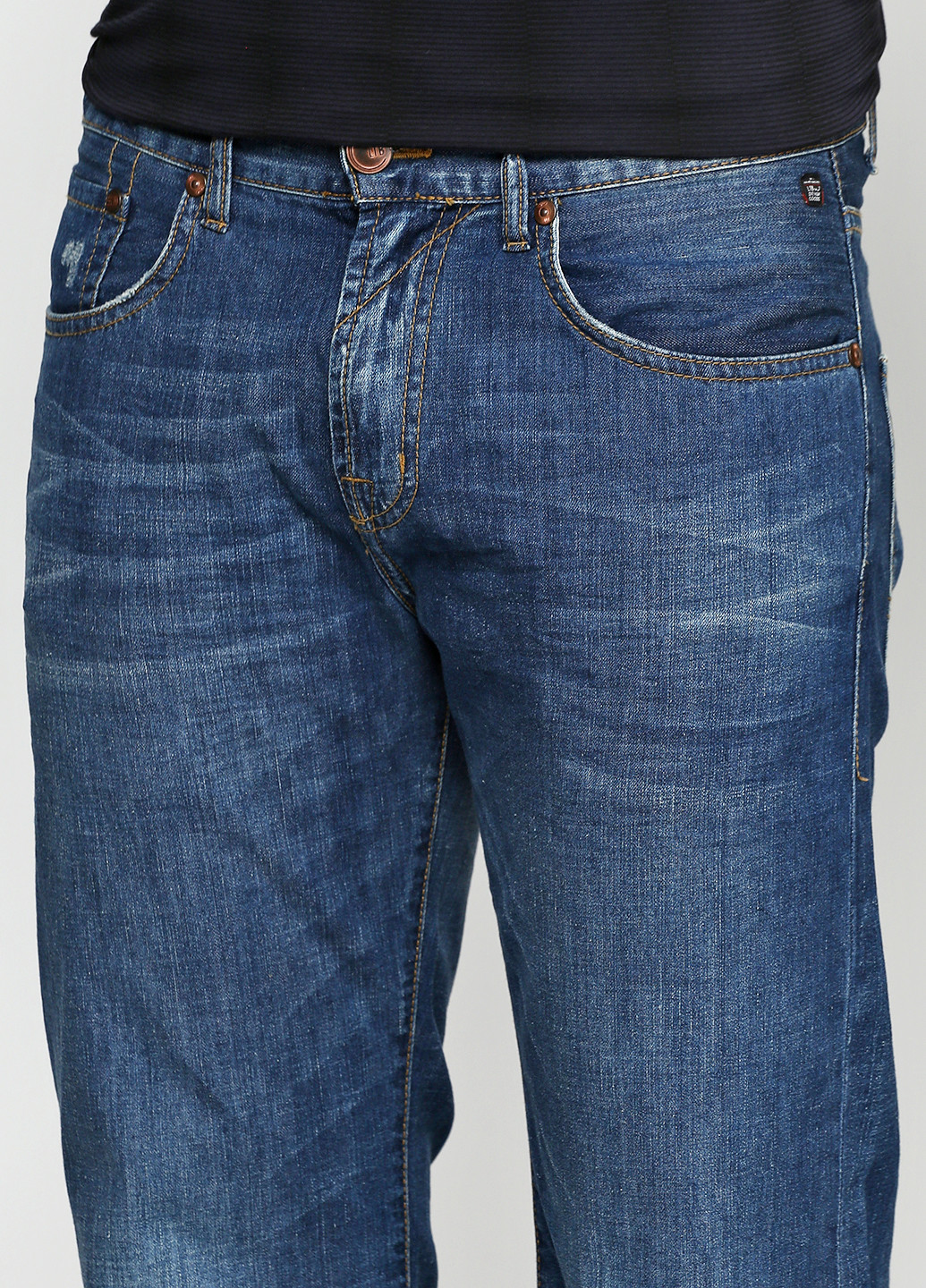Синие демисезонные со средней талией джинсы LTB