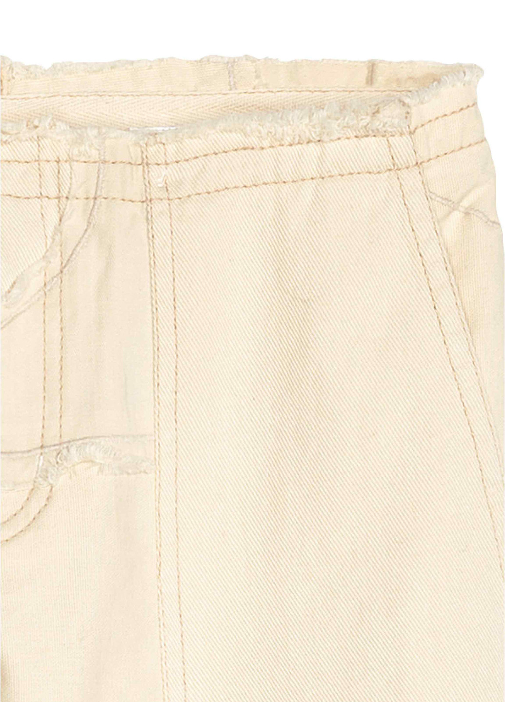 Светло-бежевые кэжуал демисезонные брюки H&M Studio