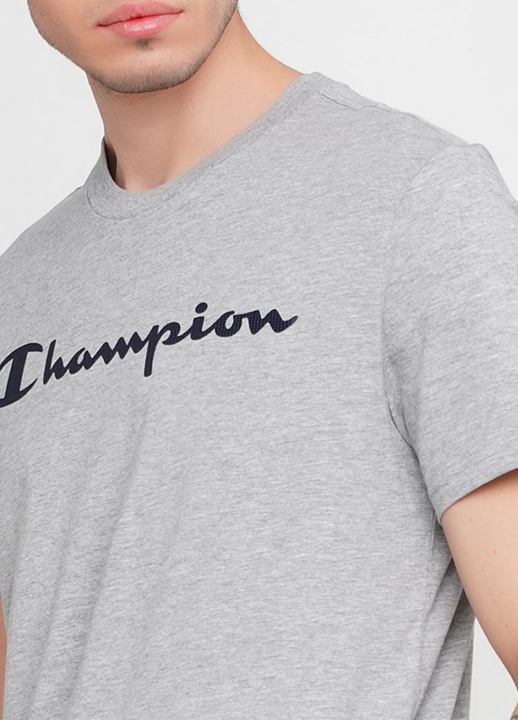 Серая футболка Champion Crewneck T-Shirt