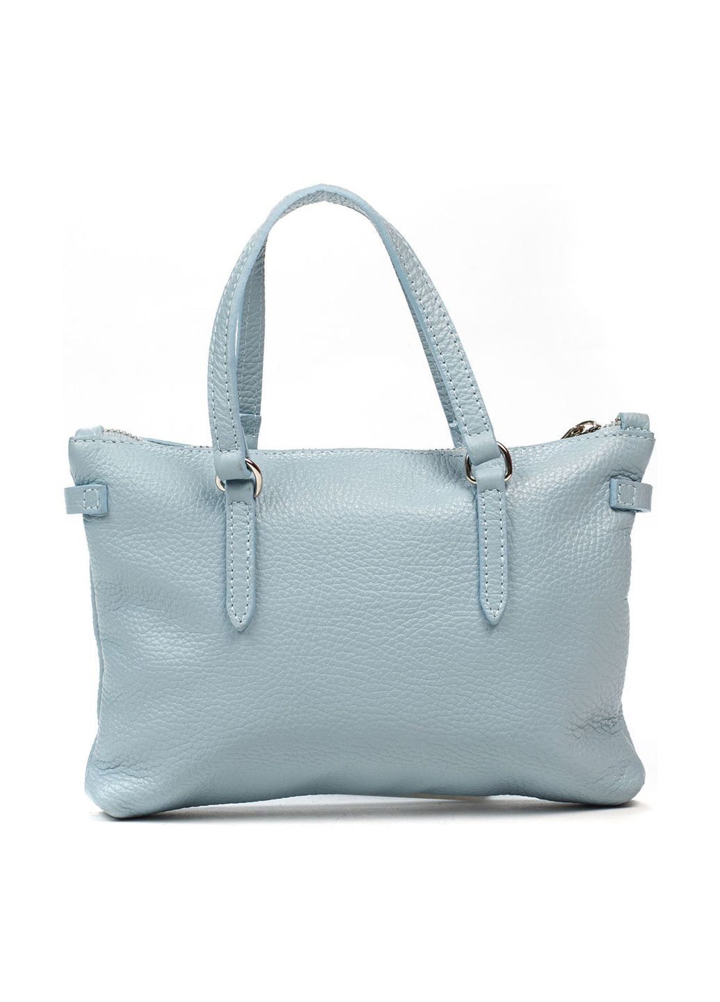 Сумка Italian Bags каркасная сумка однотонная голубая кэжуал