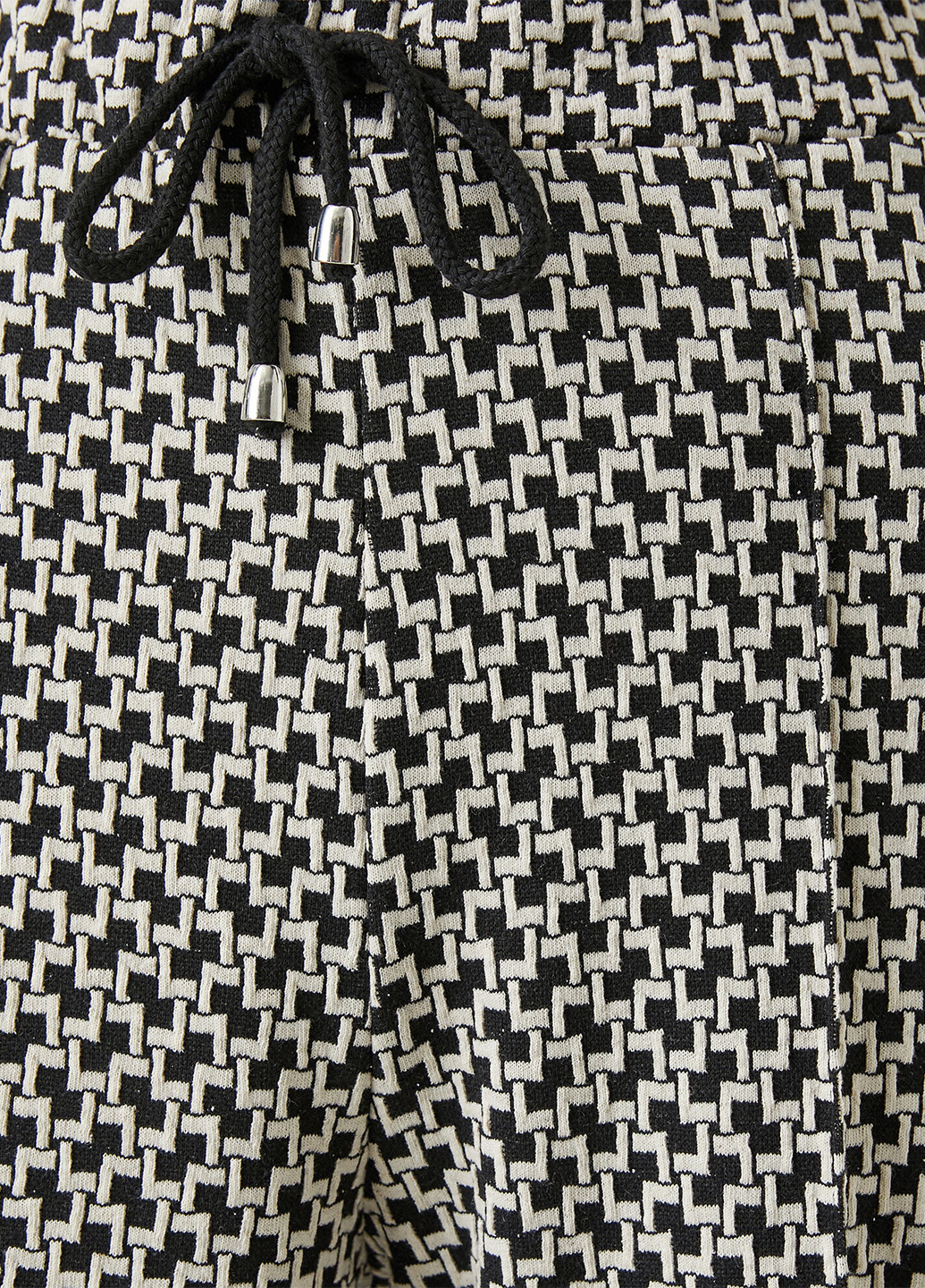 Черно-белые кэжуал демисезонные клеш брюки KOTON
