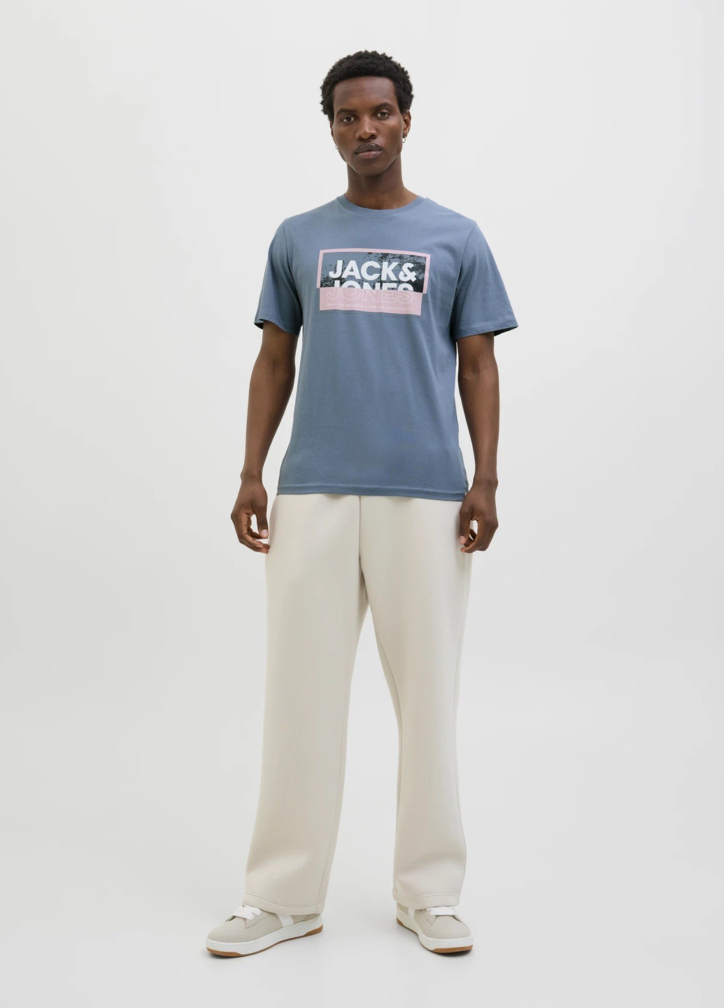 Светло-голубая футболка Jack & Jones