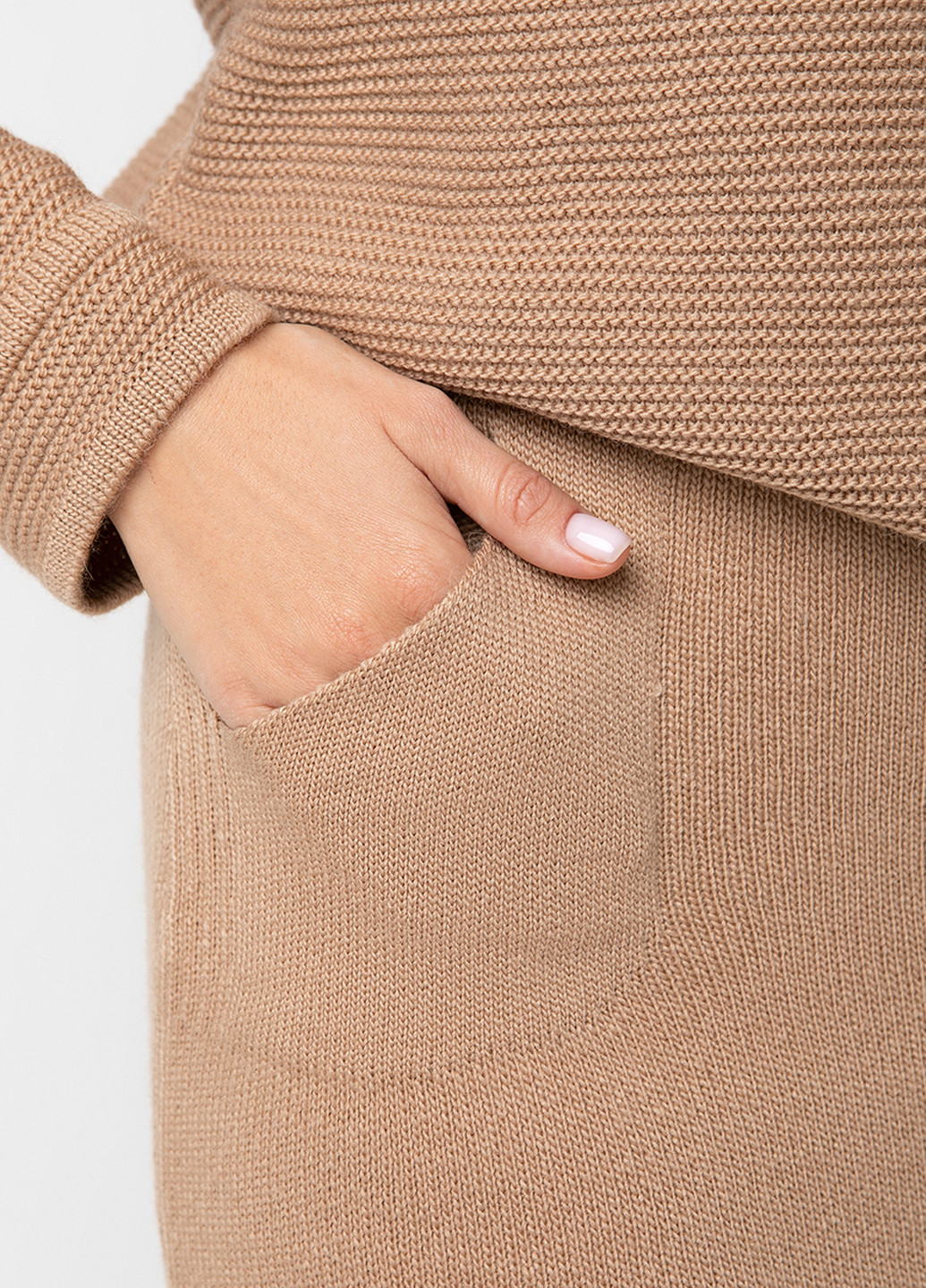 Темно-бежевая кэжуал однотонная юбка Sewel карандаш
