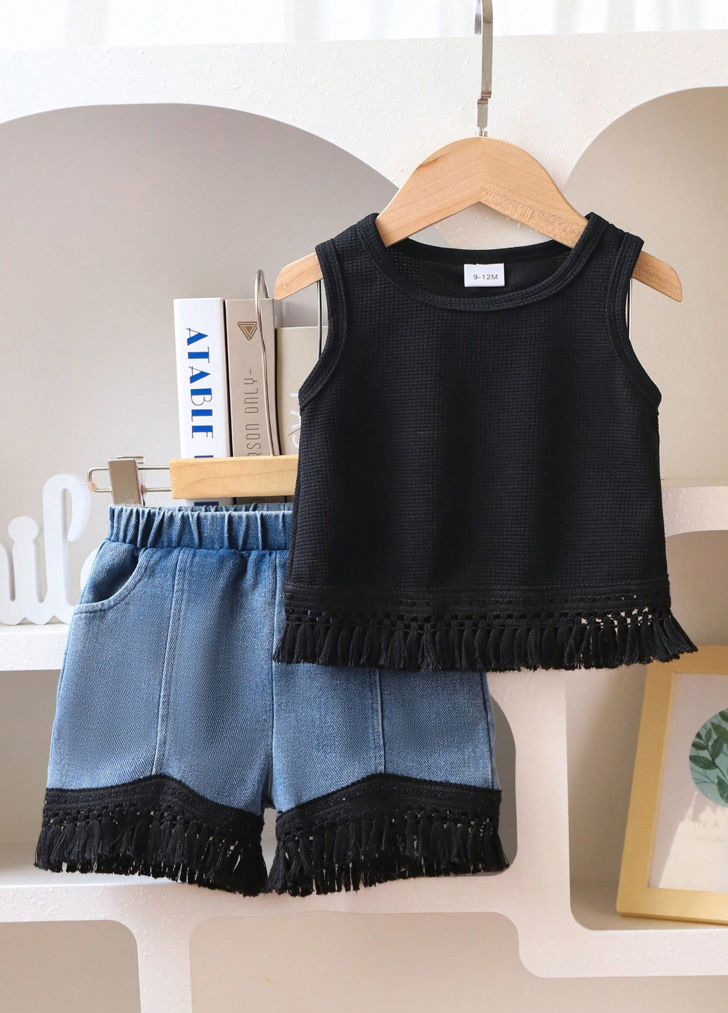 Комбинированный летний комплект (топ, шорты) SHEIN