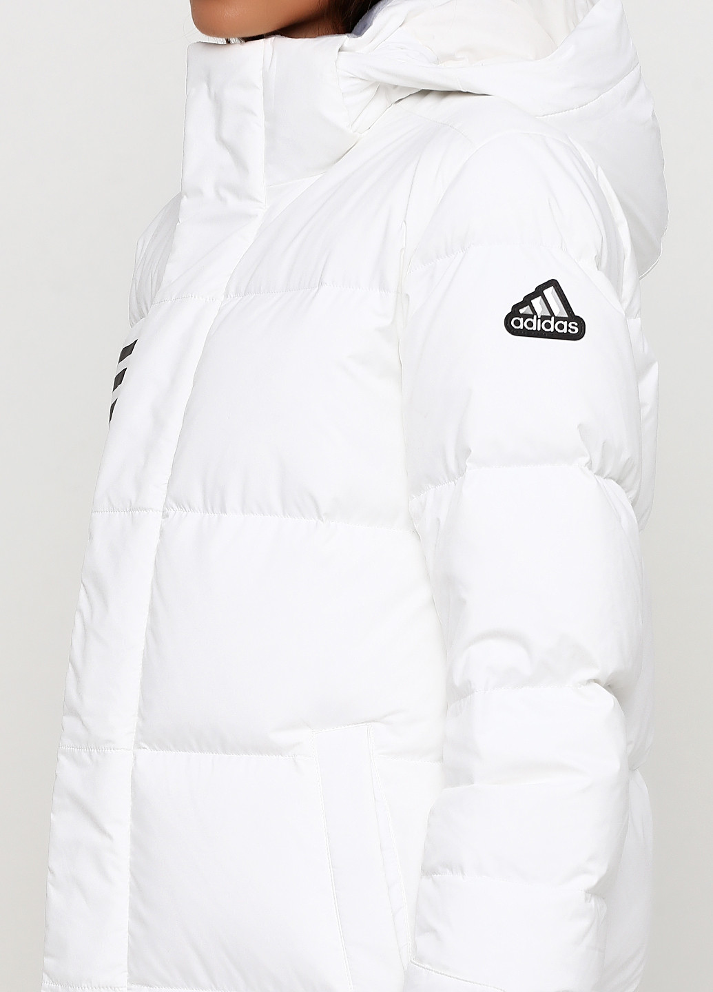 Белый зимний Пуховик adidas