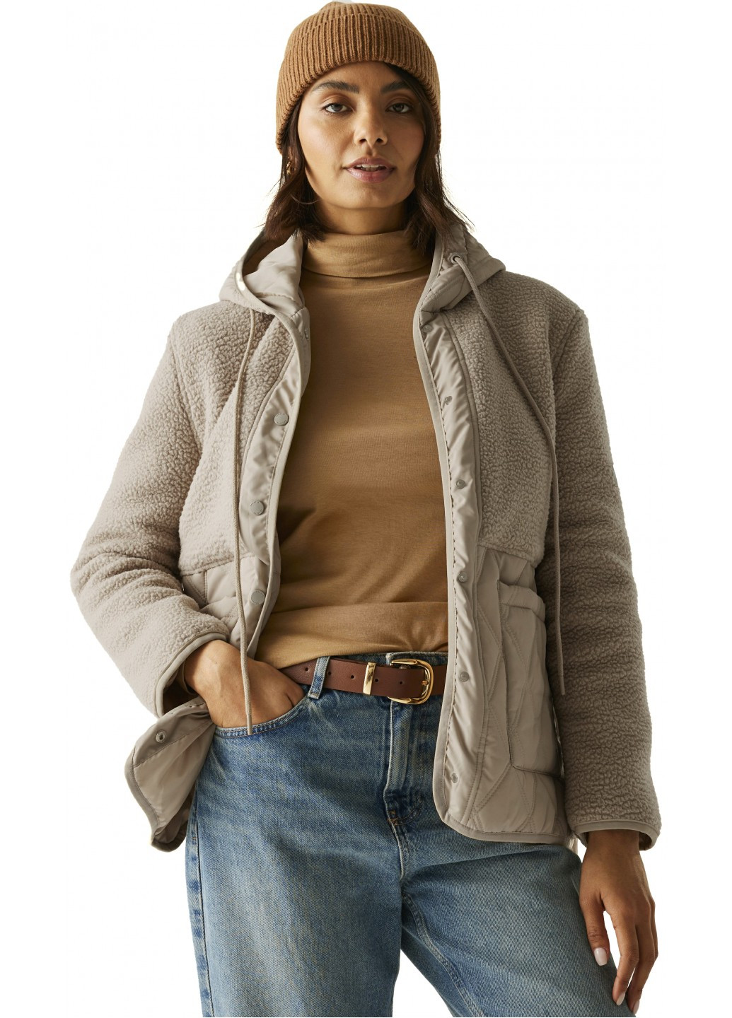 Бежевая демисезонная куртка Regatta Mikayla