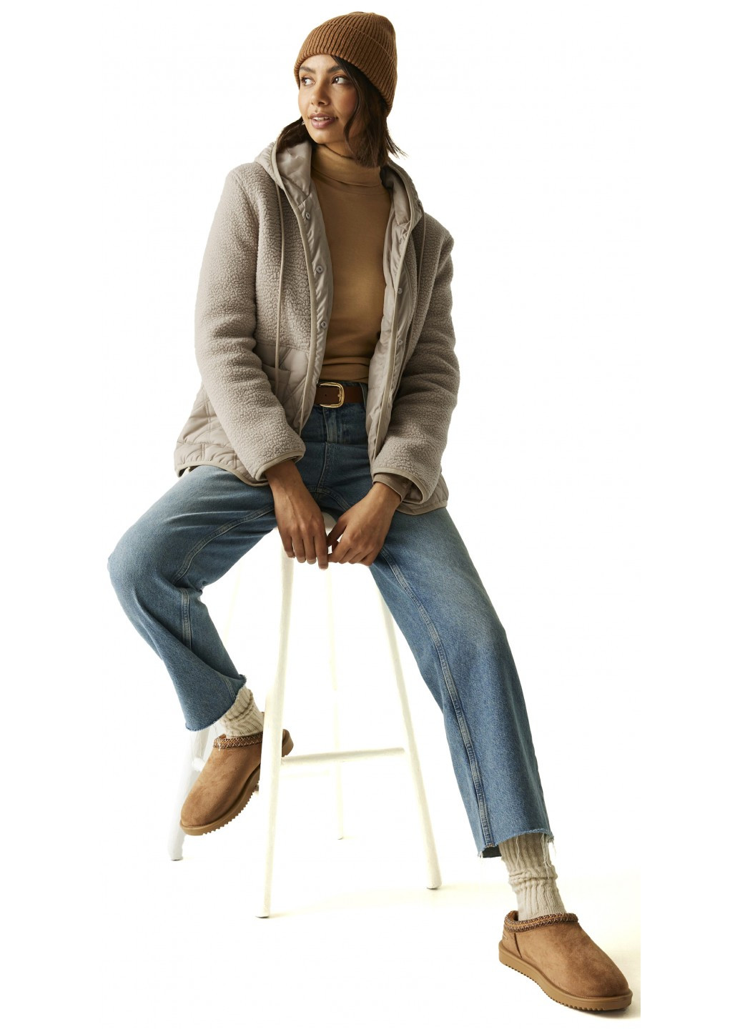 Бежевая демисезонная куртка Regatta Mikayla