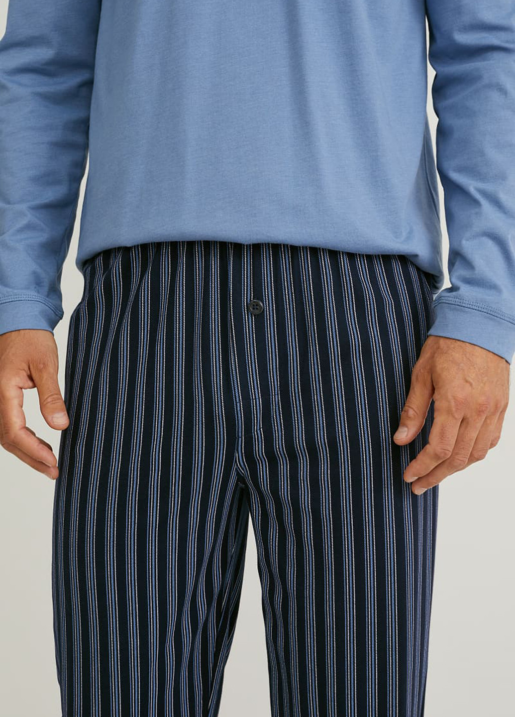 Блакитний демісезонний комплект (лонгслів, брюки) C&A