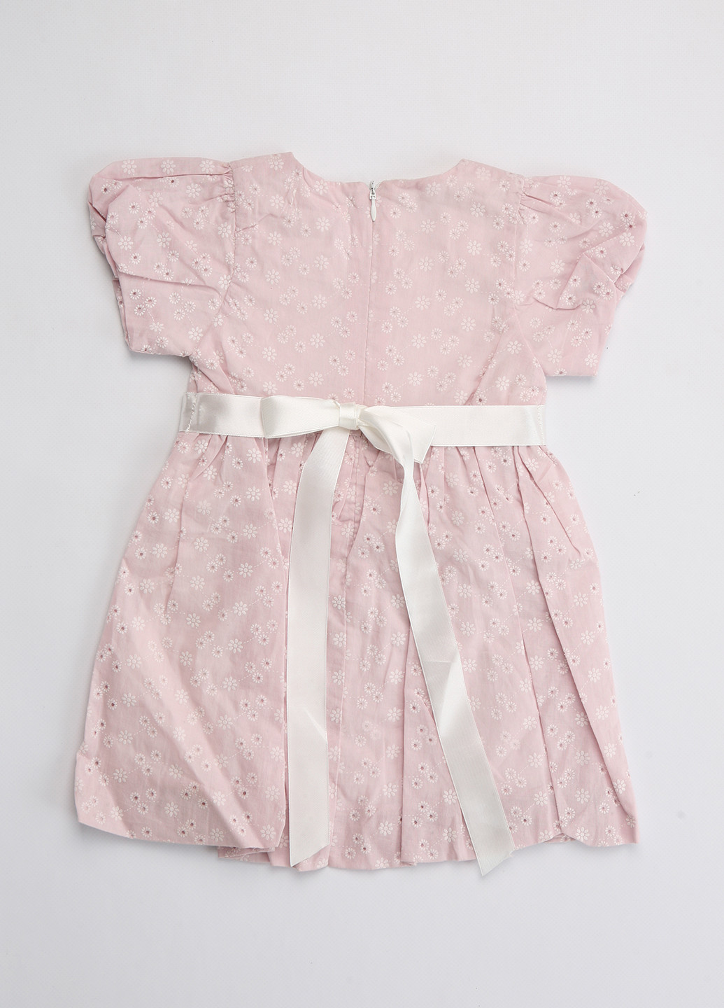 Розовое праздничный платье короткое Дайс с цветочным принтом