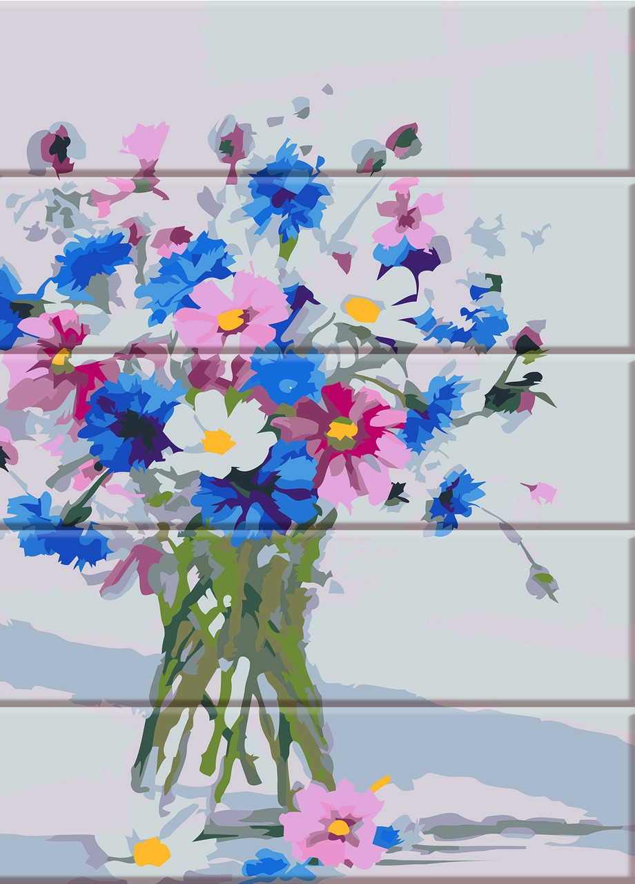 Картина по номерам на дереве "Цветы из сада" 30*40 см ArtStory (252265993)