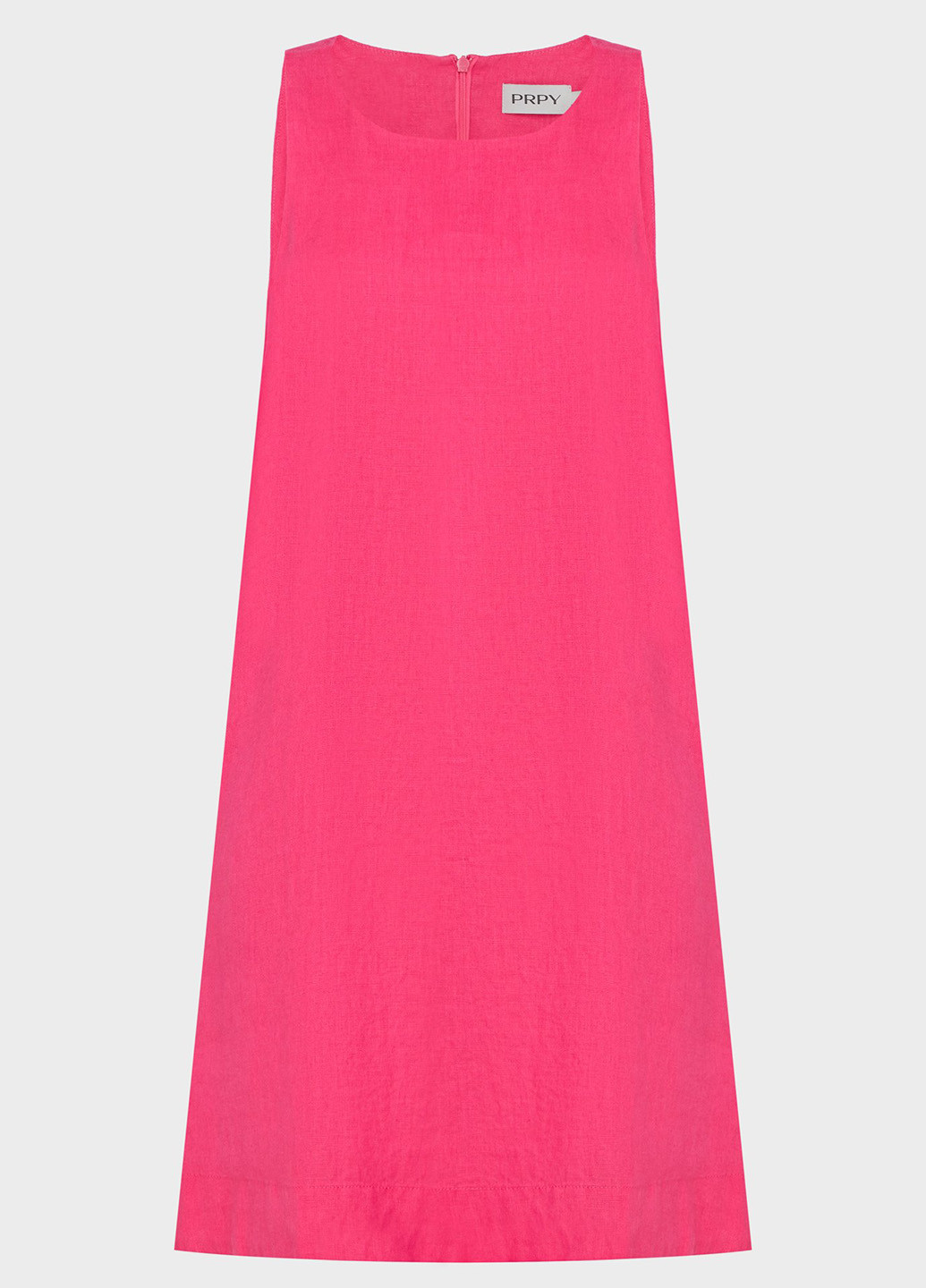 Розовое кэжуал платье а-силуэт PRPY однотонное