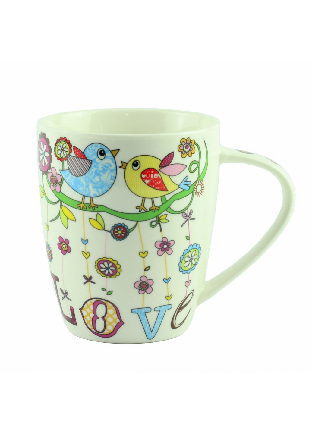Чашка "Mug bird love Porcelain"; птички 10 см G.Wurm (210767128)