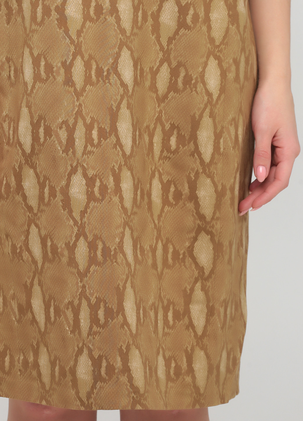 Оливковое кэжуал платье футляр Ralph Lauren змеиный