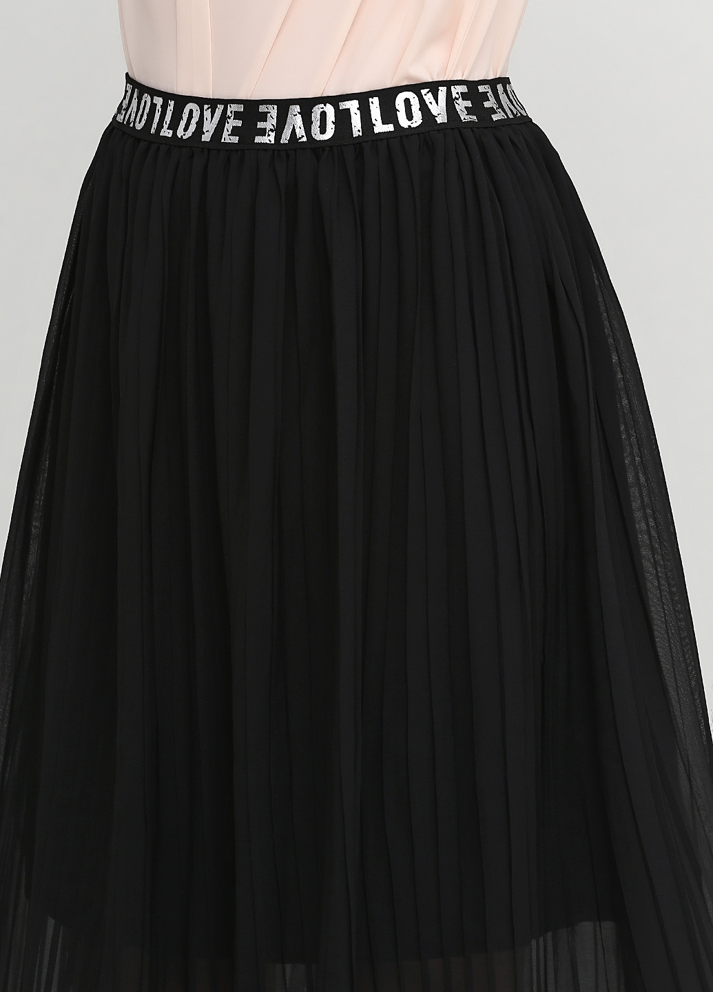 Черная кэжуал с надписью юбка Gator плиссе