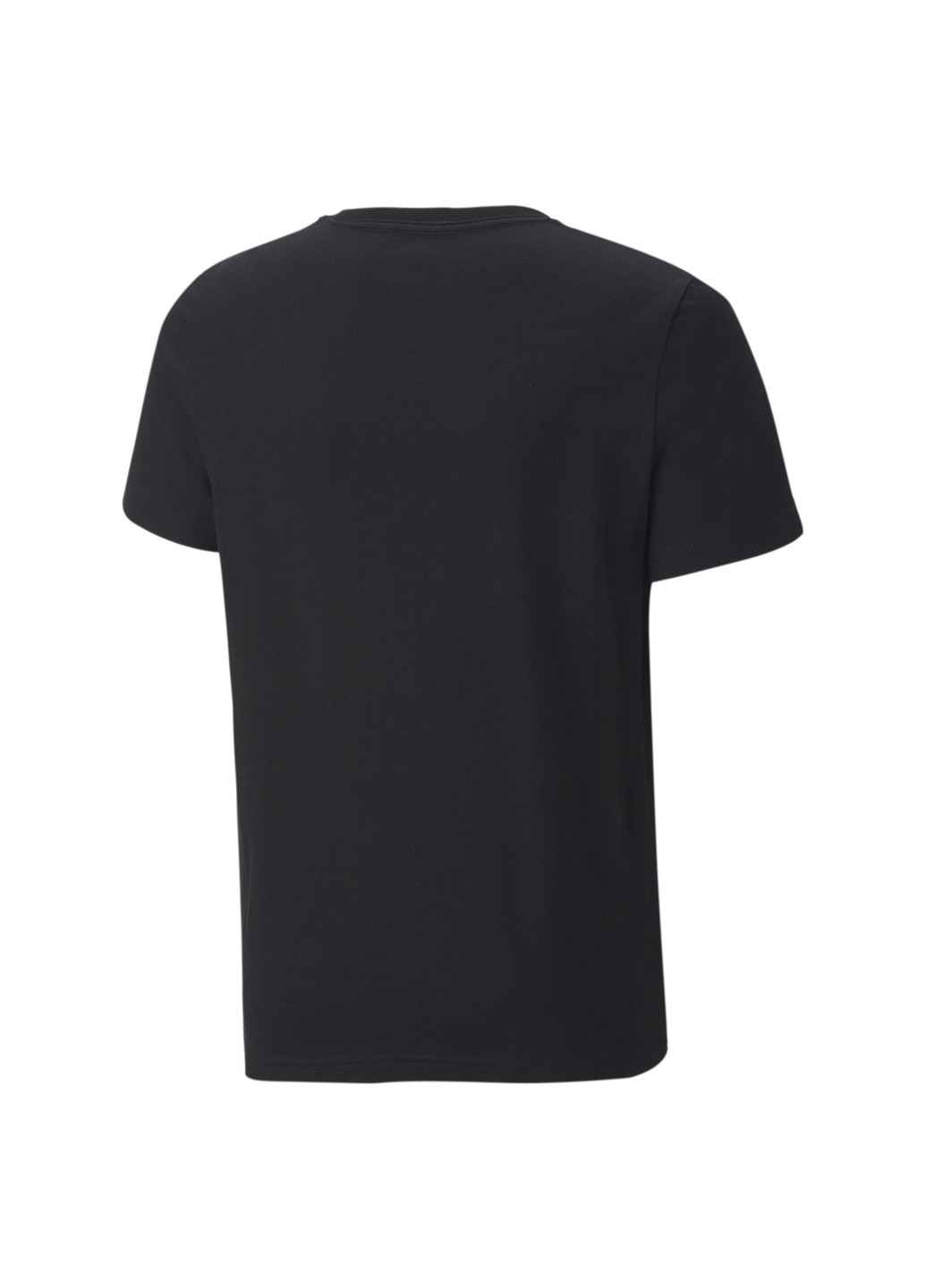 Чорна демісезонна дитяча футболка essentials+ two-tone logo youth tee Puma
