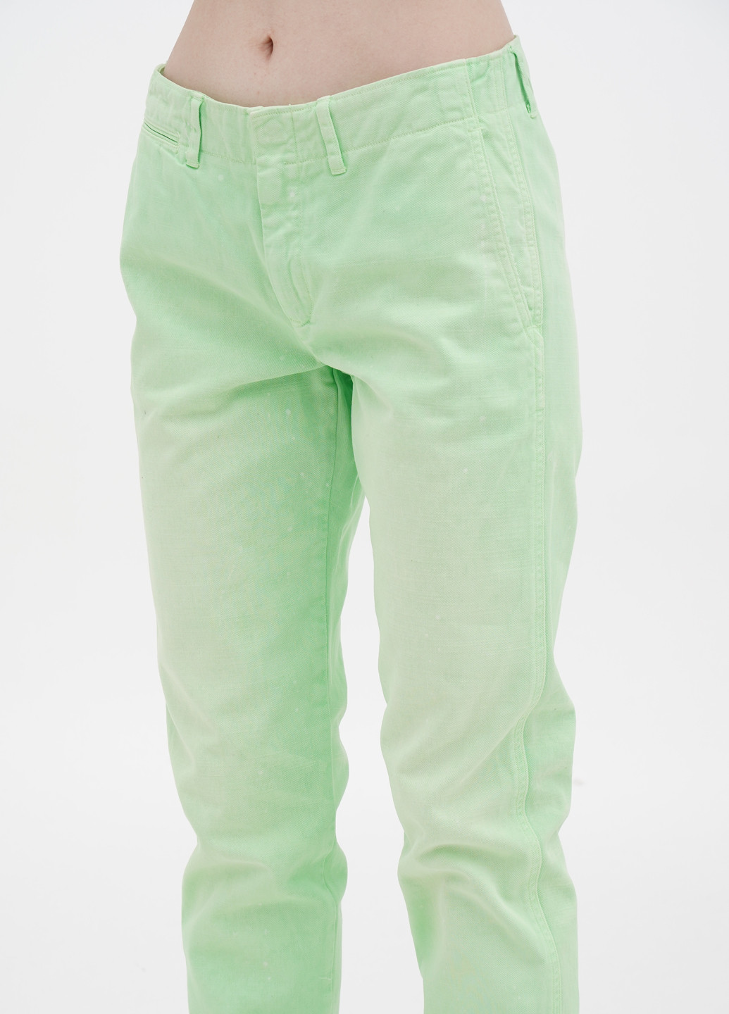 Салатовые кэжуал демисезонные прямые брюки Ralph Lauren