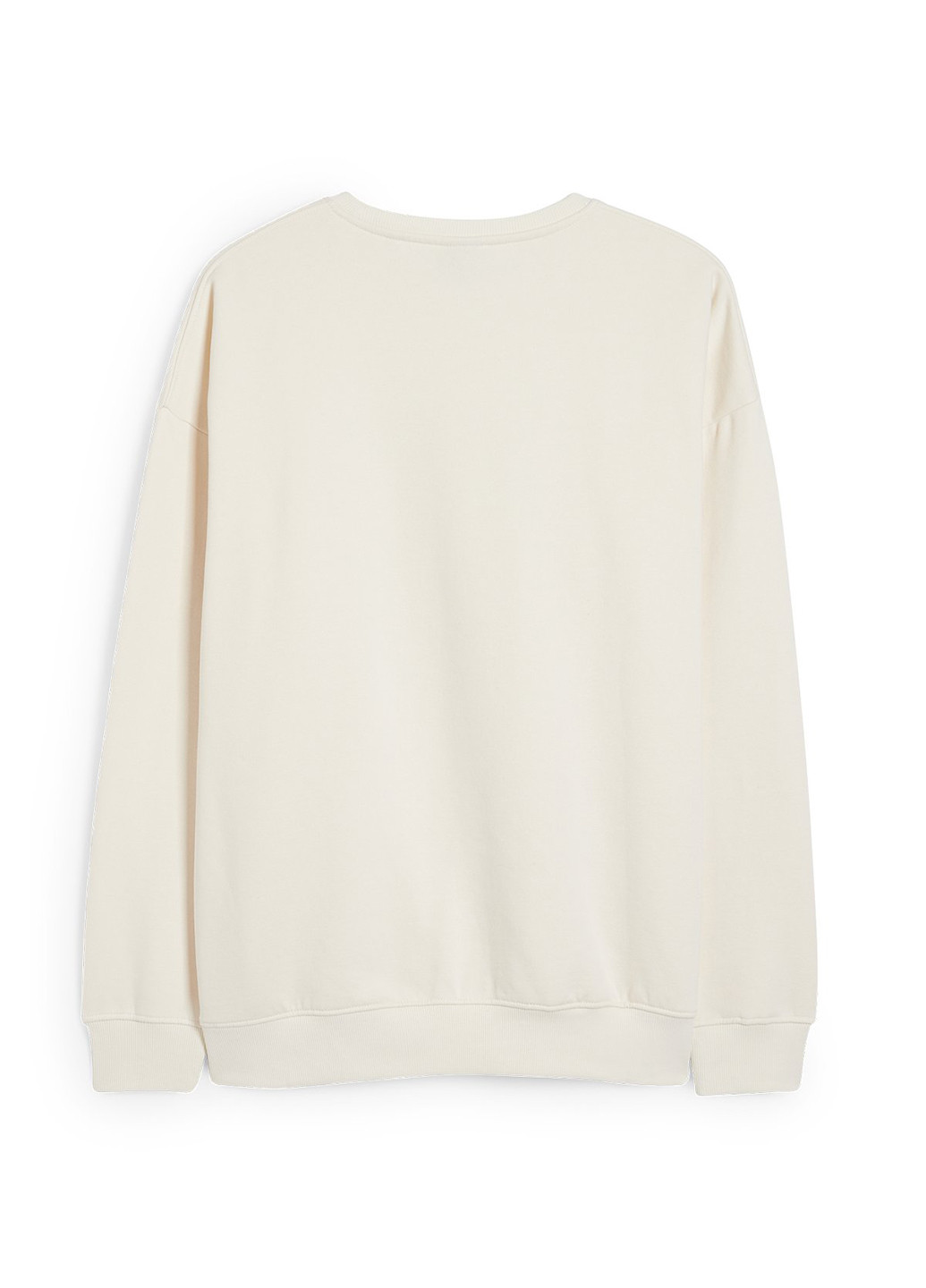 Світло-бежевий світшот C&A малюнок без декору (352190300)