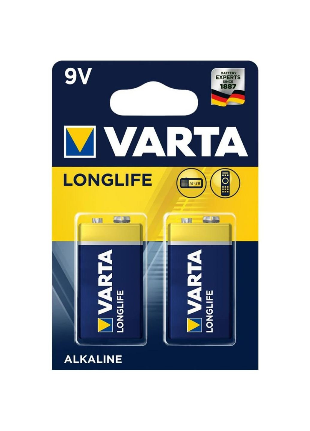 Батарейка Longlife 9V 6LR61 *2 (04122101412) Varta (251411808)