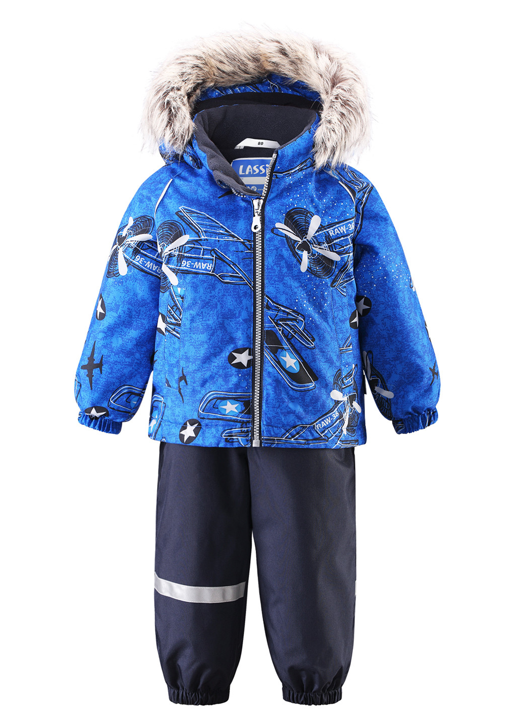 Синій демісезонний / зимній костюм (куртка, штани) Lassie by Reima