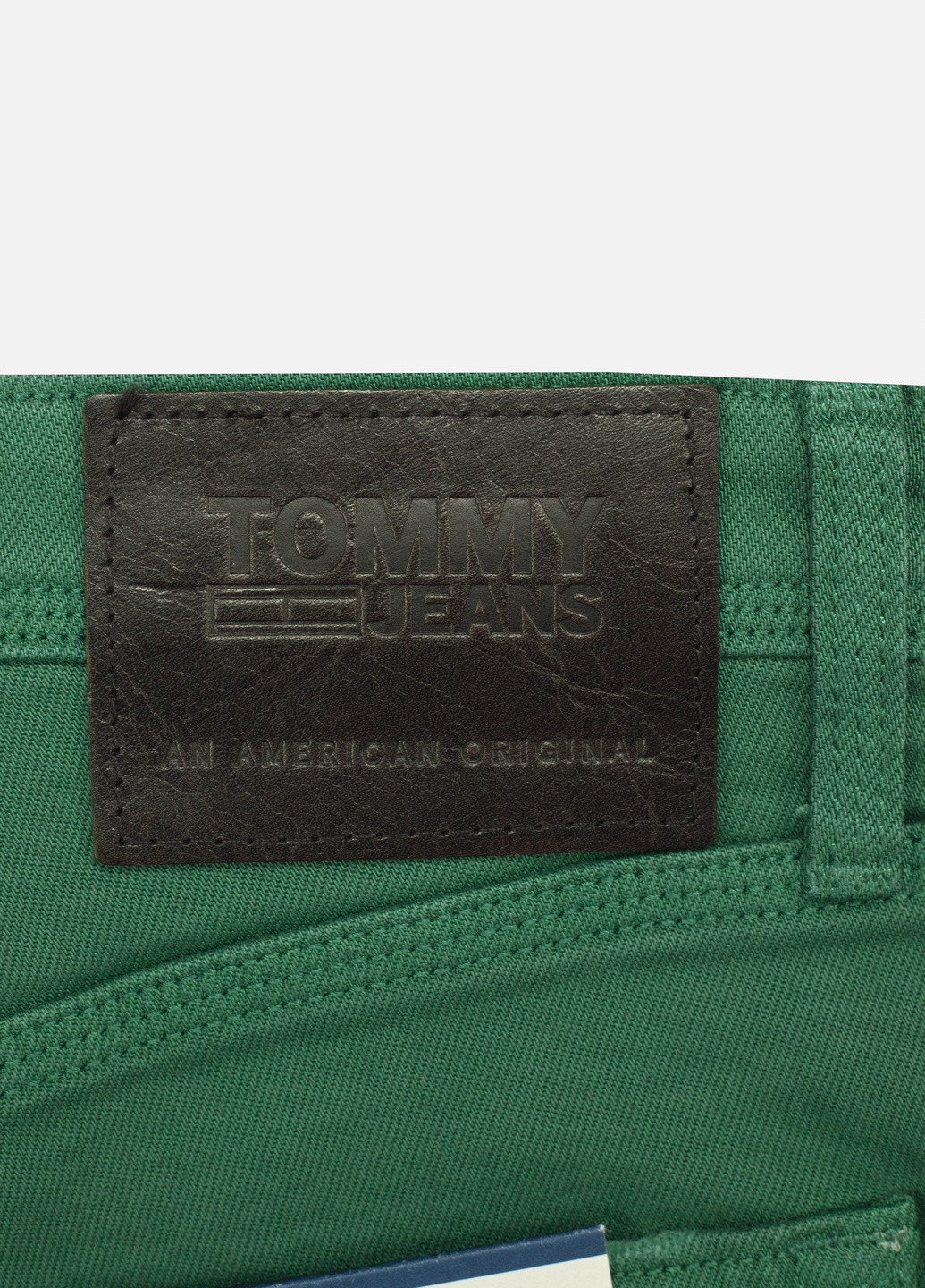 Зеленые демисезонные джинсы Tommy Jeans