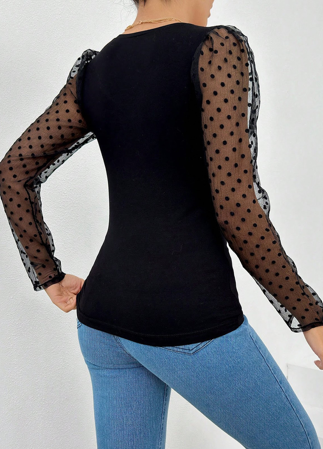 Чорна блуза SHEIN