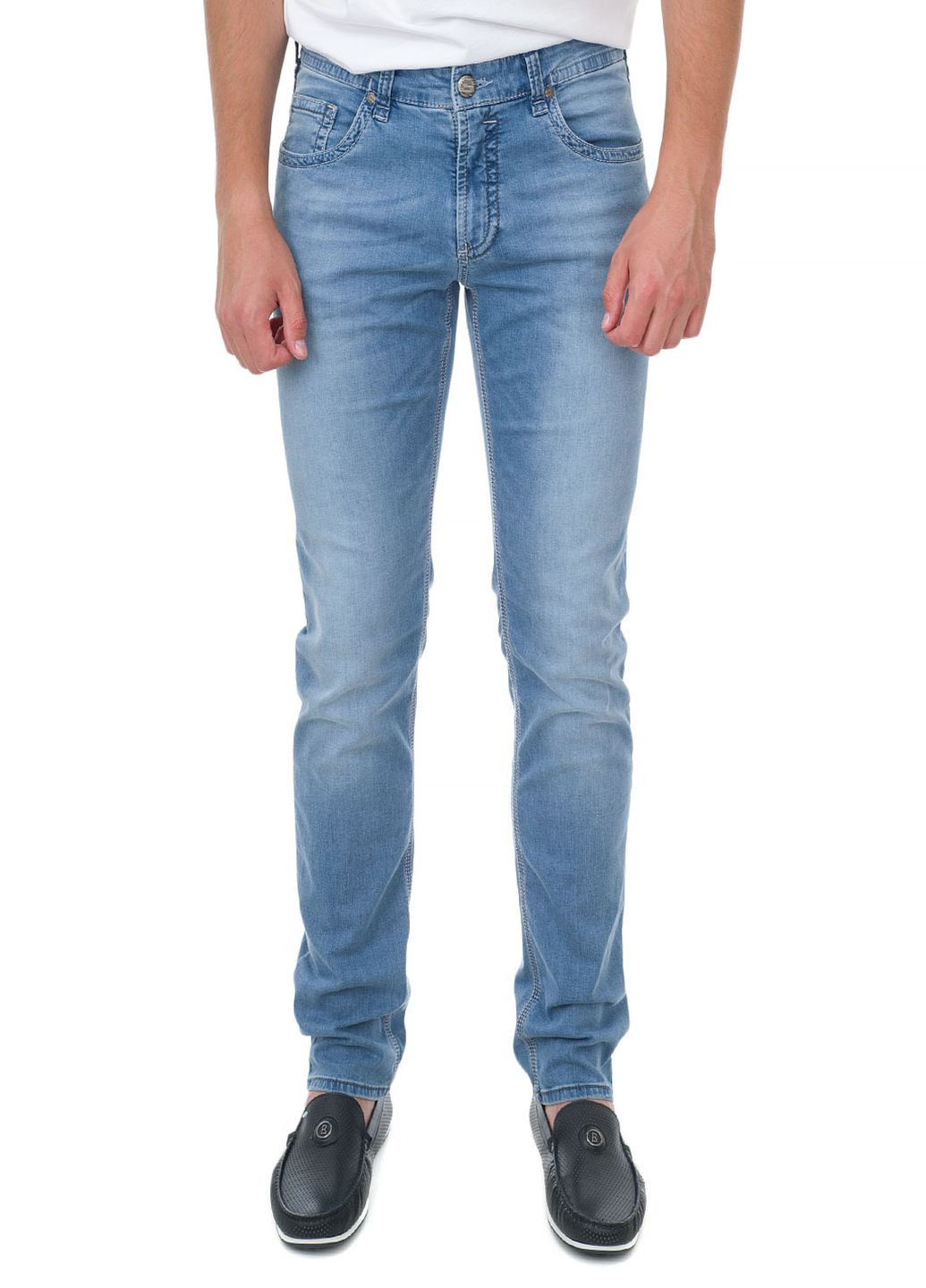 Голубые летние джинсы Gardeur