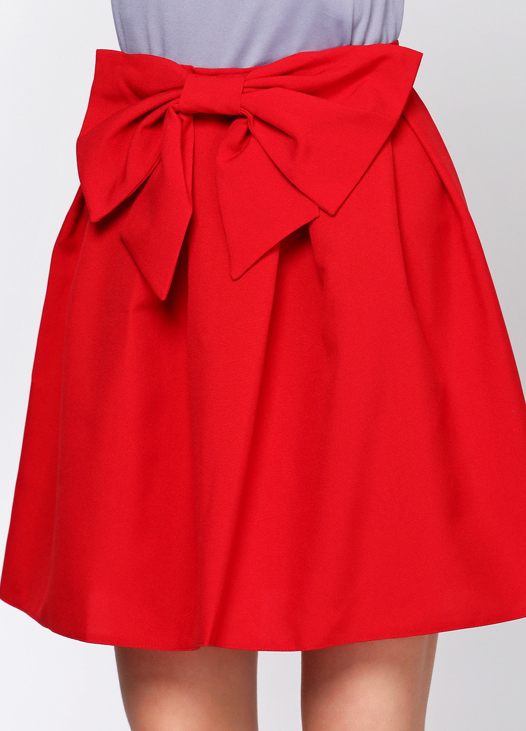 Красная кэжуал однотонная юбка Podium мини
