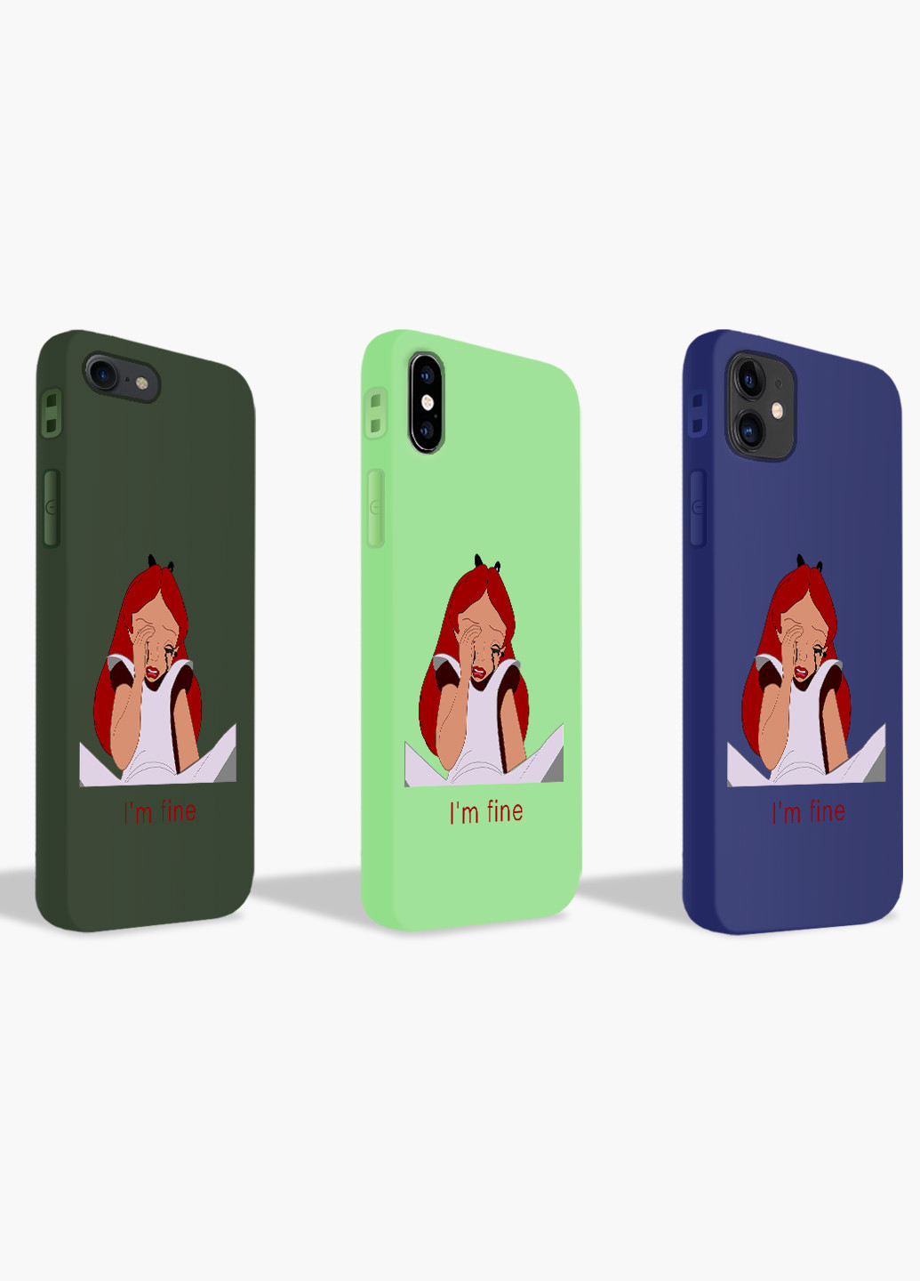 Чехол силиконовый Apple Iphone 6 Алиса я в порядке Дисней (Alice in Wonderland Disney) (6937-1440) MobiPrint (219517838)