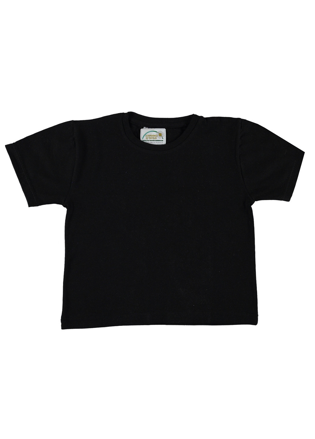 Черная летняя футболка с коротким рукавом Lollico
