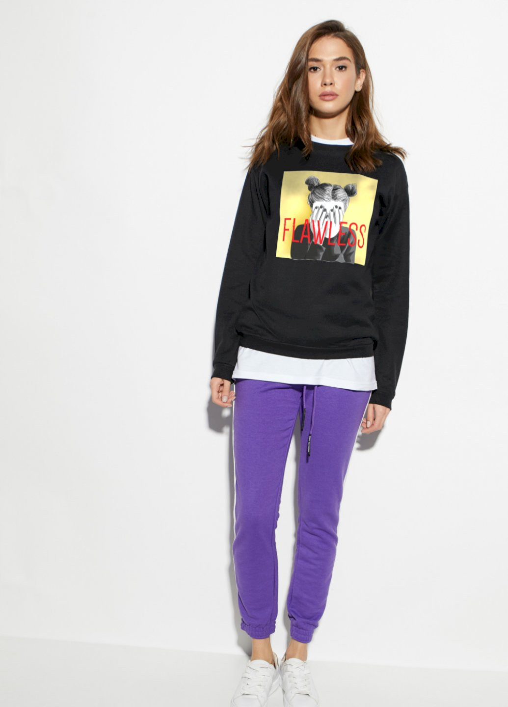 Черный свитшот basic YAPPI (201487479)