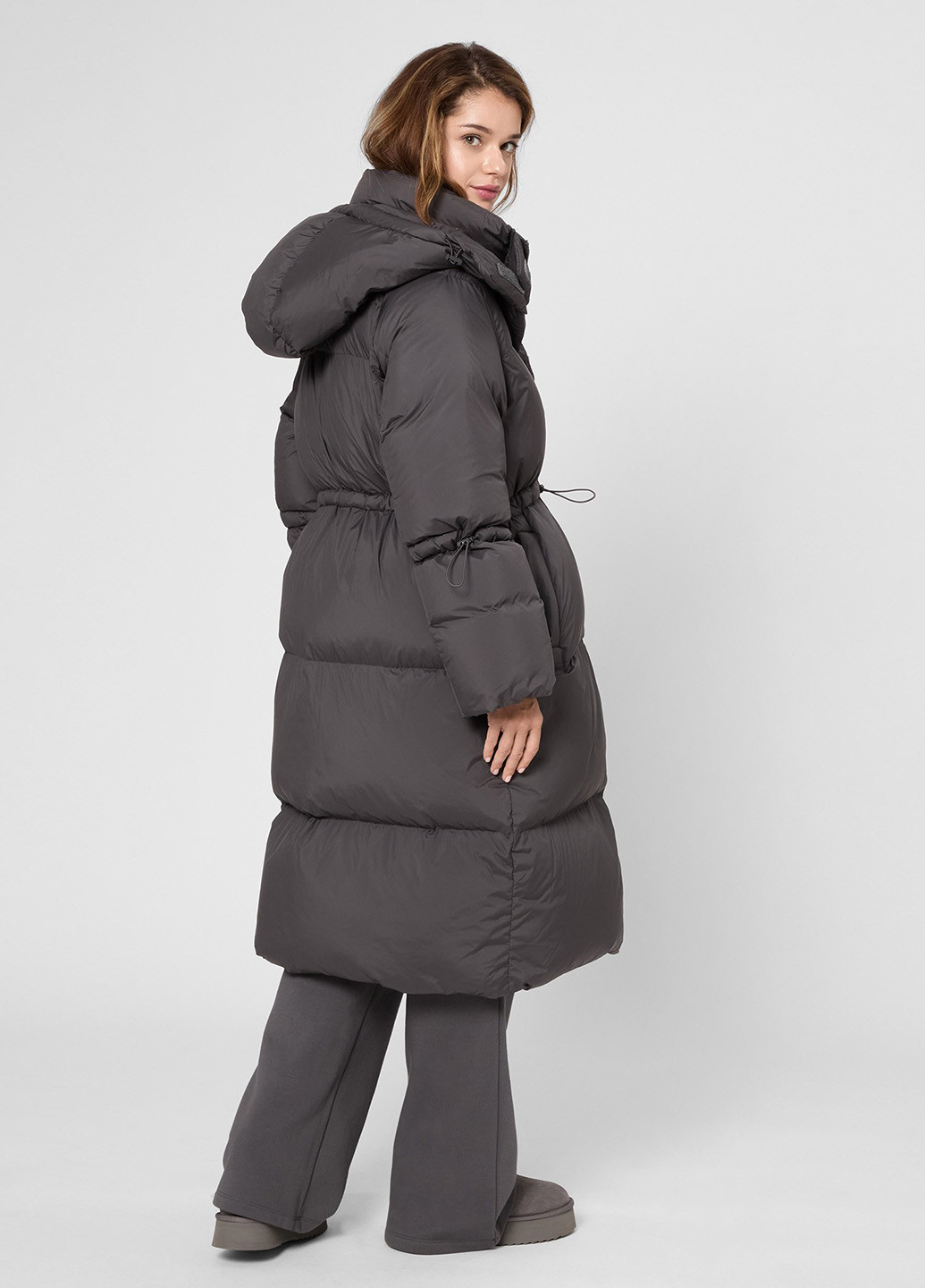 Темно-сірий зимній Пуховик PRPY