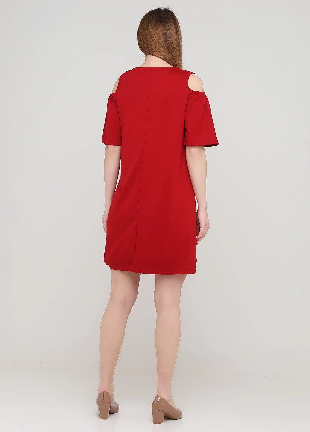Красное кэжуал платье Signature Collection однотонное