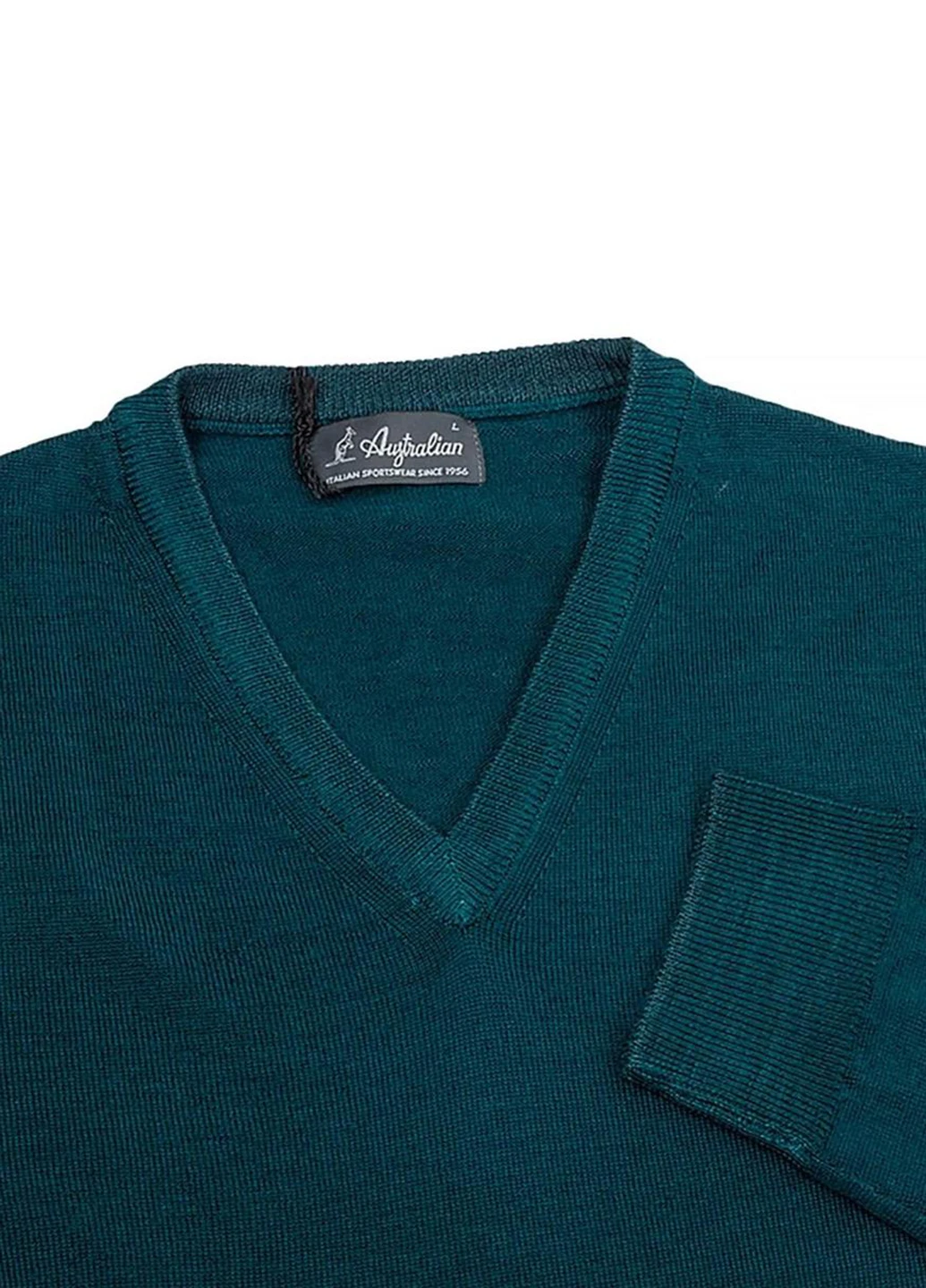 Свитшот LSUMA0009-320 Australian Sweater Merinos V Neck Turquoise (367009826)