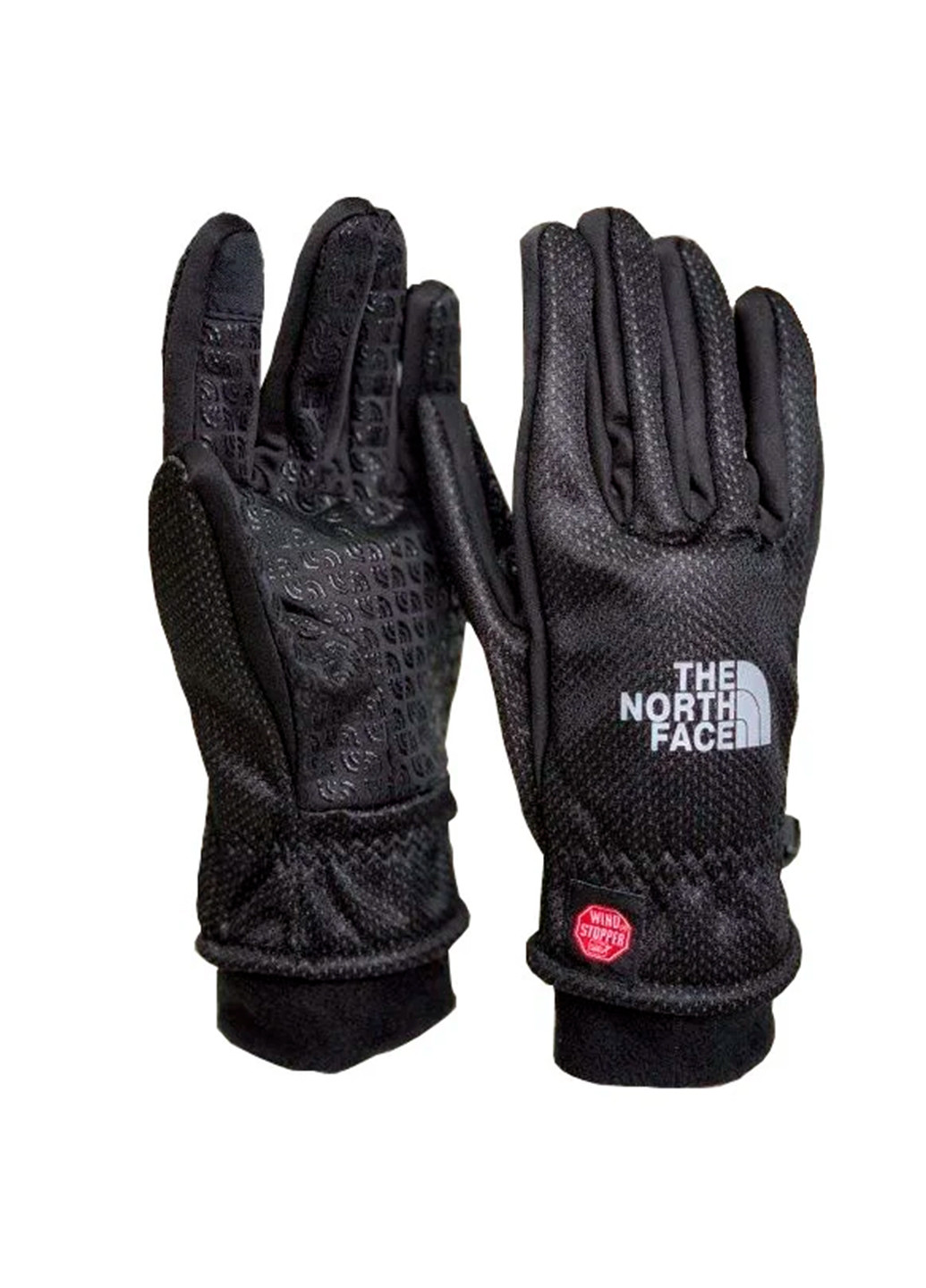Зимние сенсорные мужские перчатки инновационные технологии с вставкой для сенсорных экранов TNF Черные The North Face (252409469)