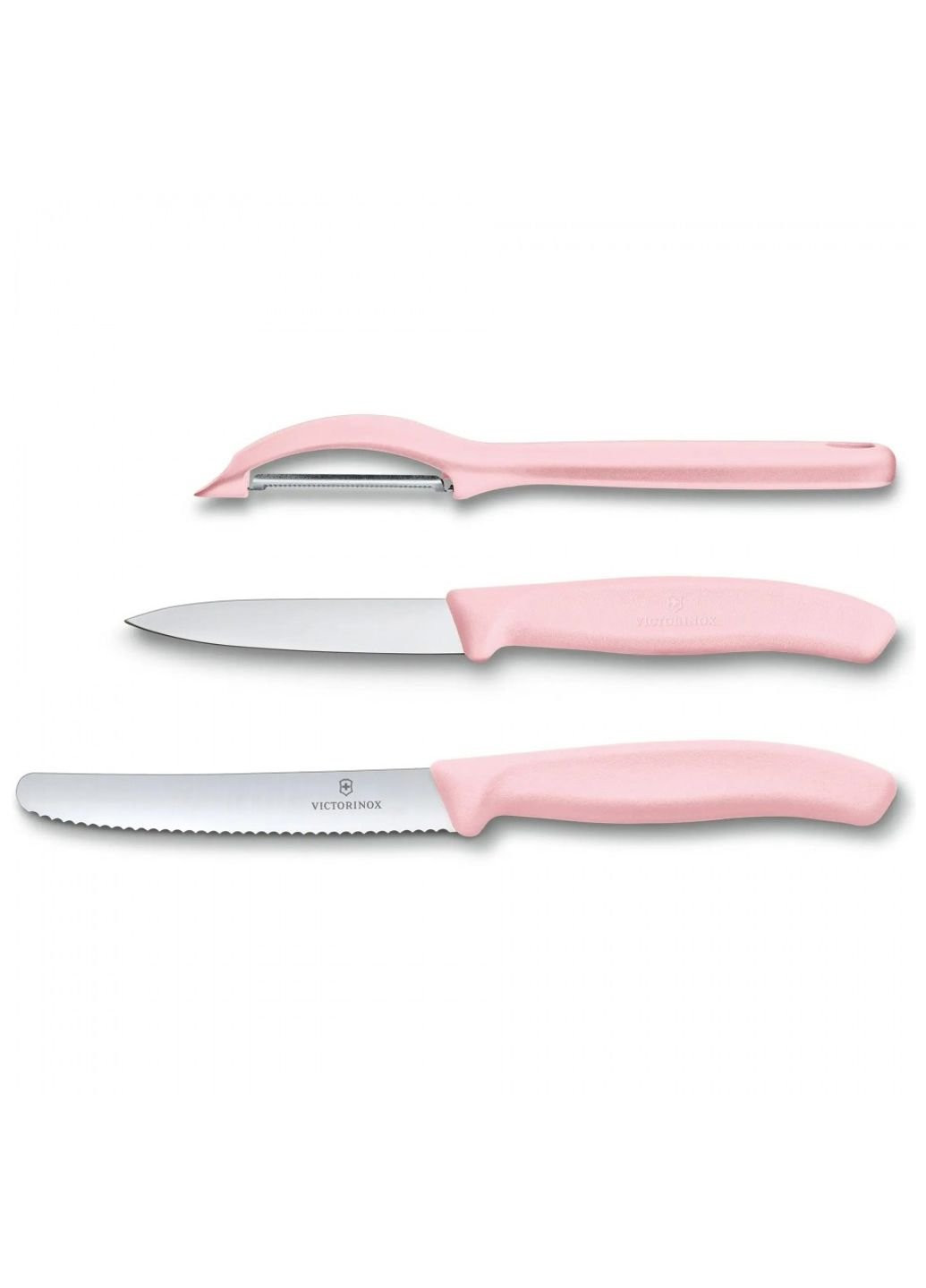 Набір ножів SwissClassic Paring Set 3 шт Universal Pink (6.7116.31L52) Victorinox рожевий,