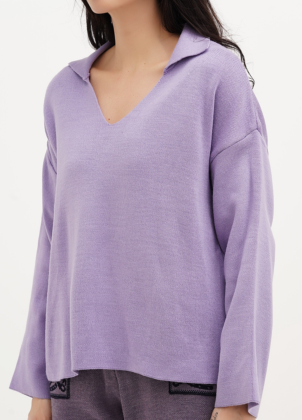 Сиреневый демисезонный пуловер пуловер Vicolo