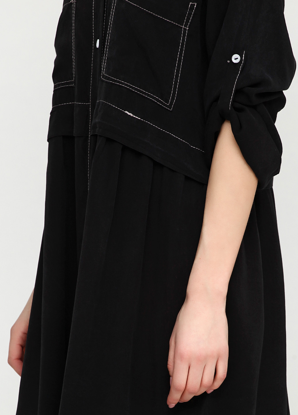 Черное кэжуал платье Italy Moda однотонное
