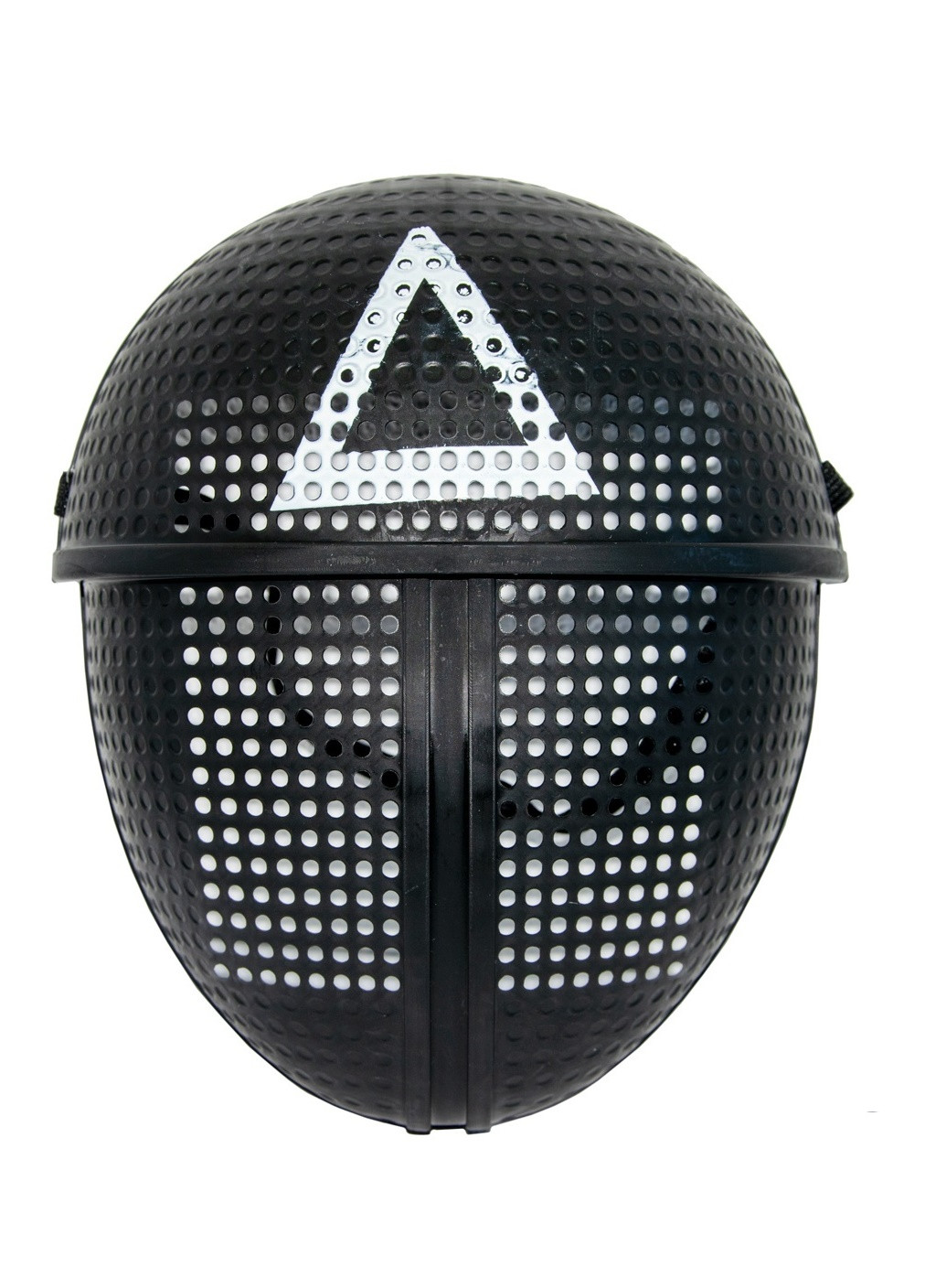 Повнолицева маска Гра в кальмара для хеллоуїна з трикутником 23х19 см (472857-Prob) Охоронець Francesco Marconi (251169335)