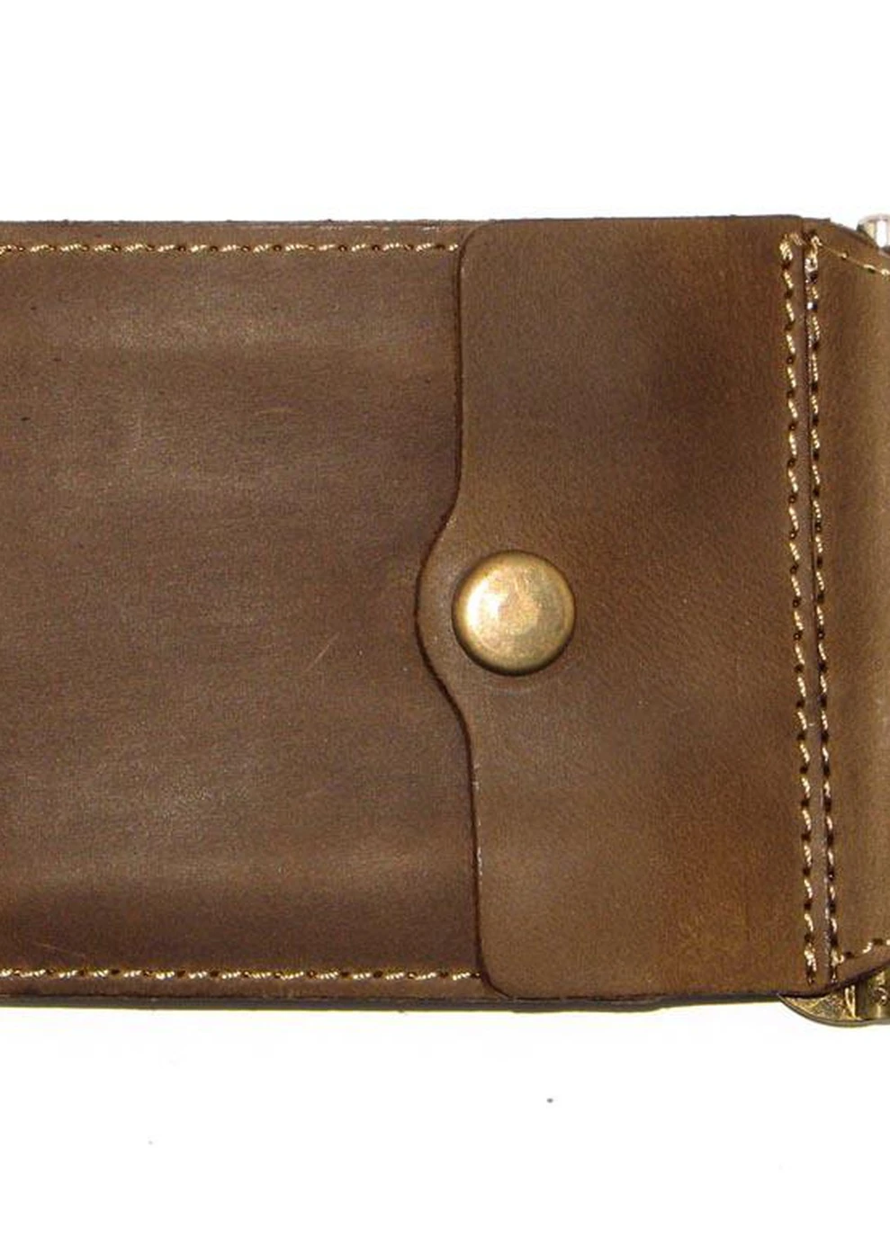 Зажим для денег DNK Зажим-H мелочь col.G оливковый DNK Leather (253933543)