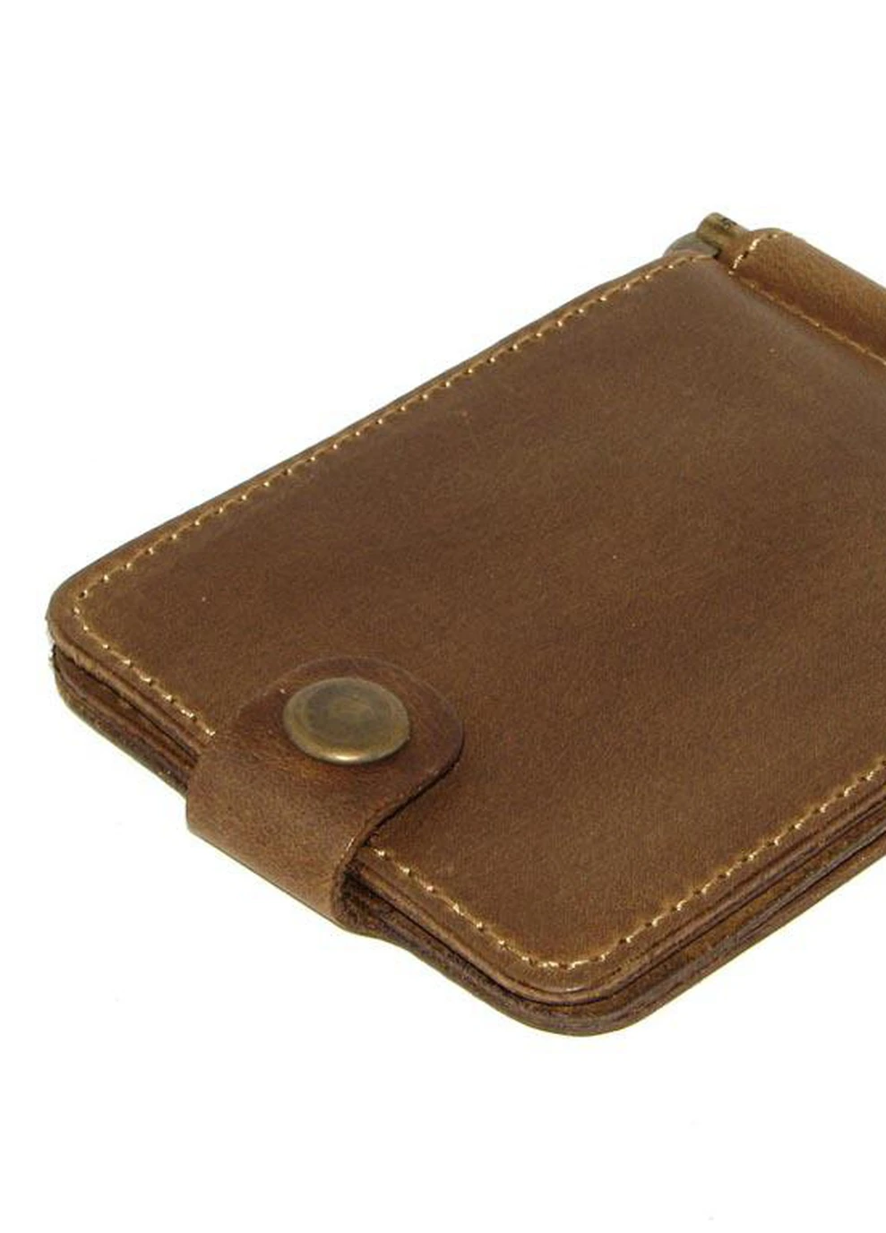 Зажим для денег DNK Зажим-H мелочь col.G оливковый DNK Leather (253933543)