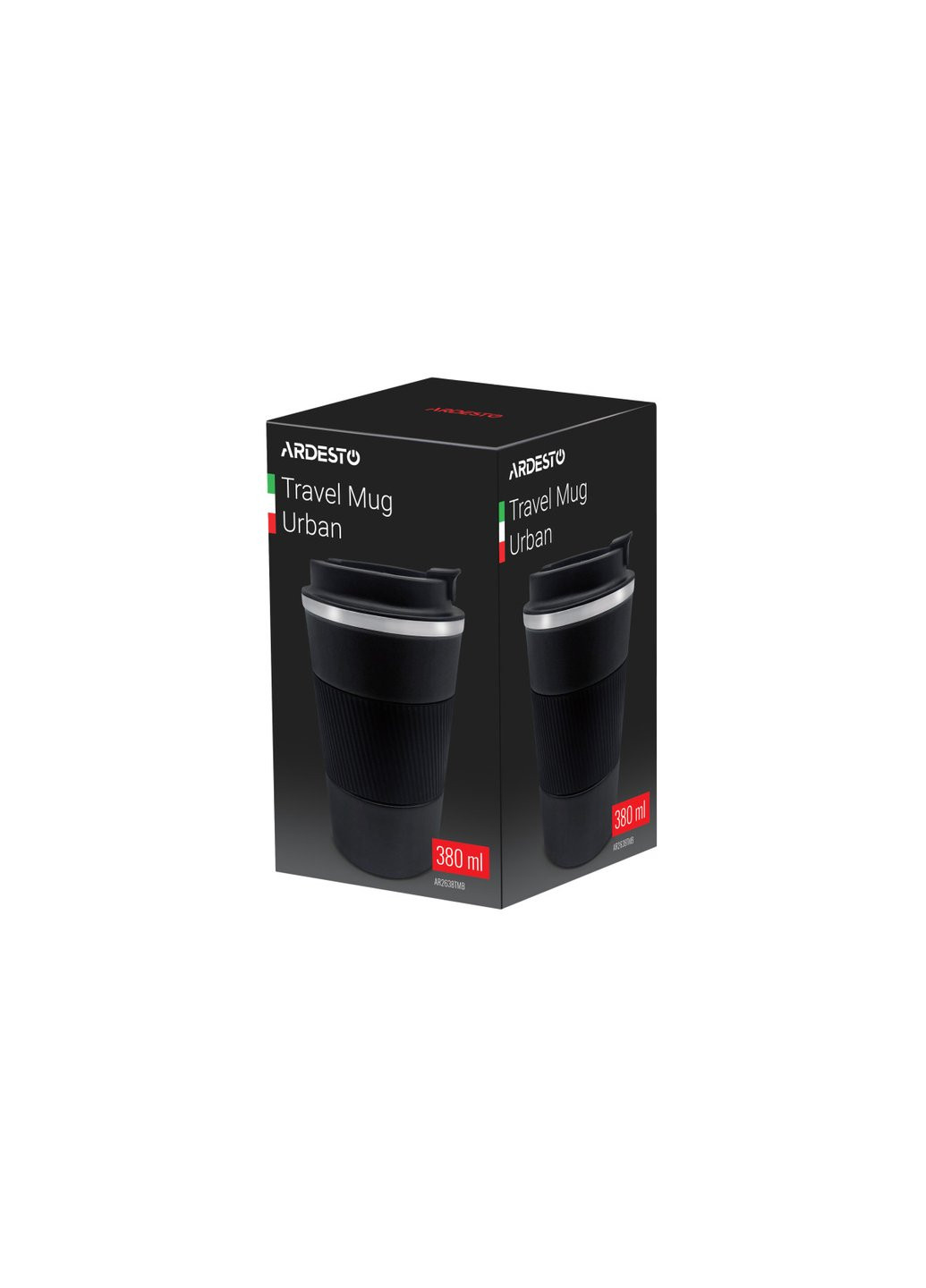Термокружка Urban AR-2638-TMB 380 мл черная Ardesto (254861057)