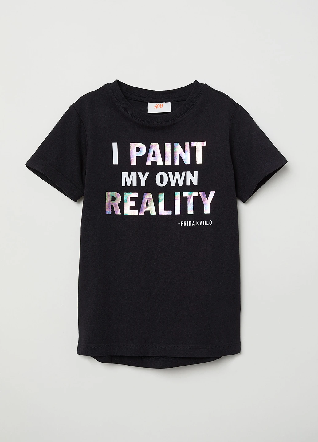 Чорна літня футболка H&M