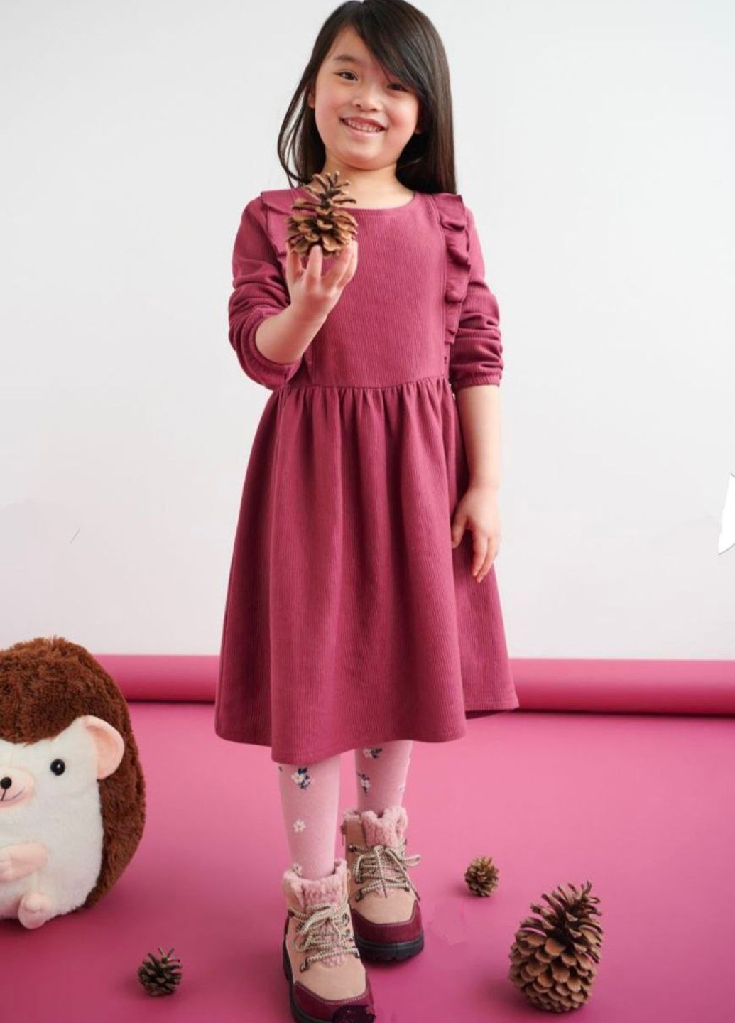 Фуксія сукня Sinsay (349444543)