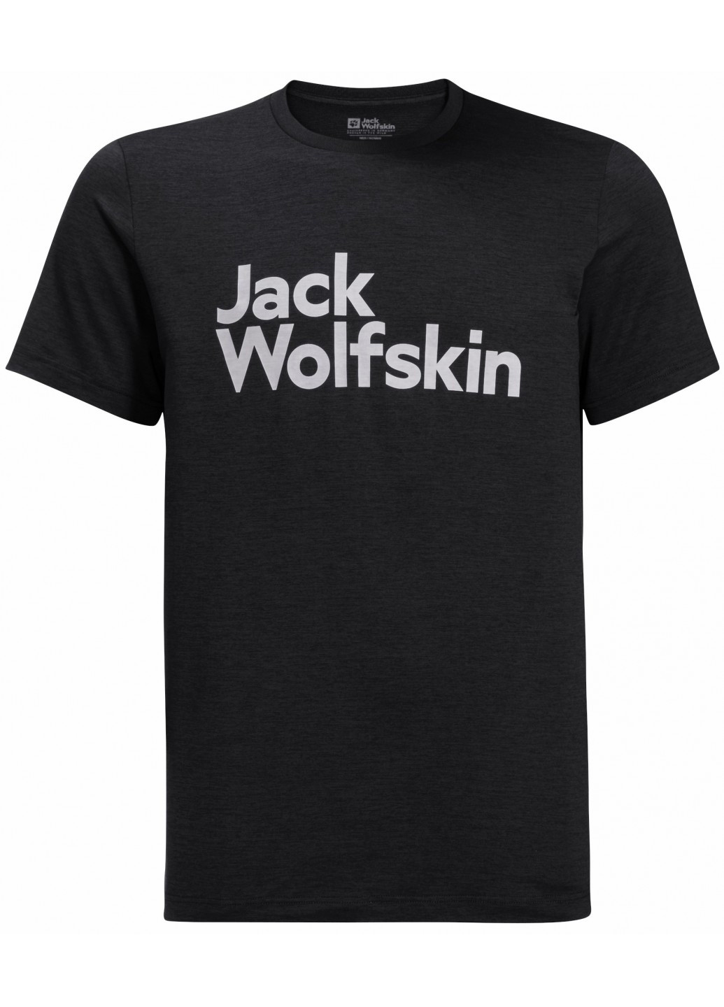 Чорна футболка Jack Wolfskin BRAND