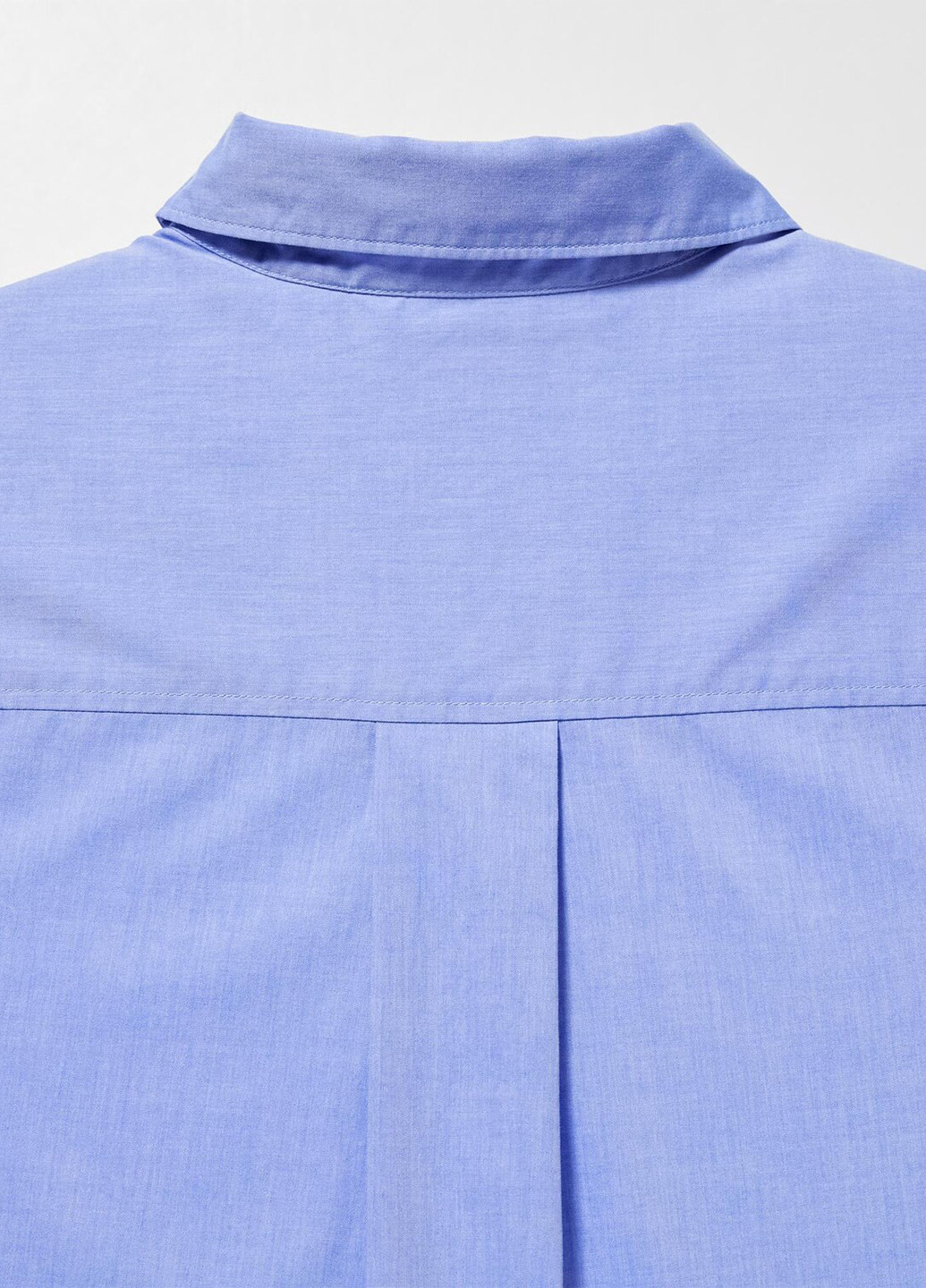 Голубой кэжуал рубашка однотонная Uniqlo