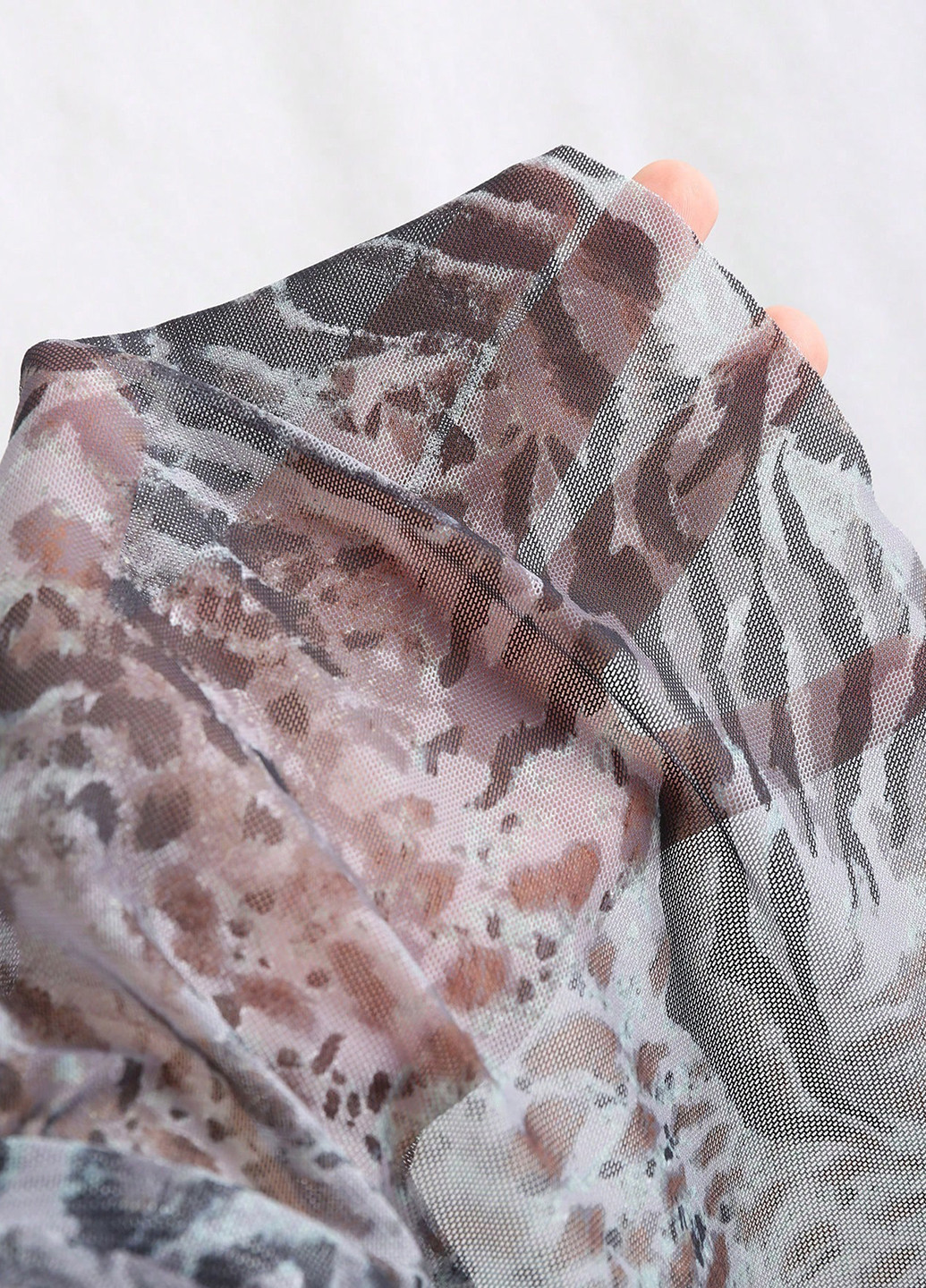 Серо-коричневое откровенный платье SHEIN леопардовый