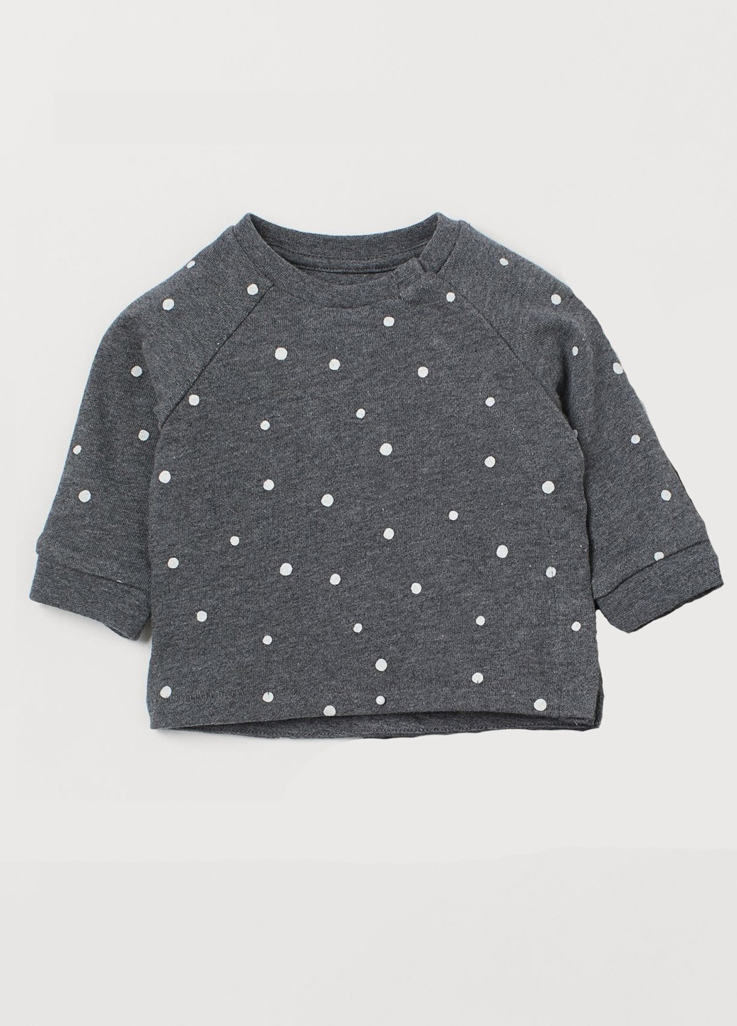 Темно-серый свитшот H&M горошек (250022928)