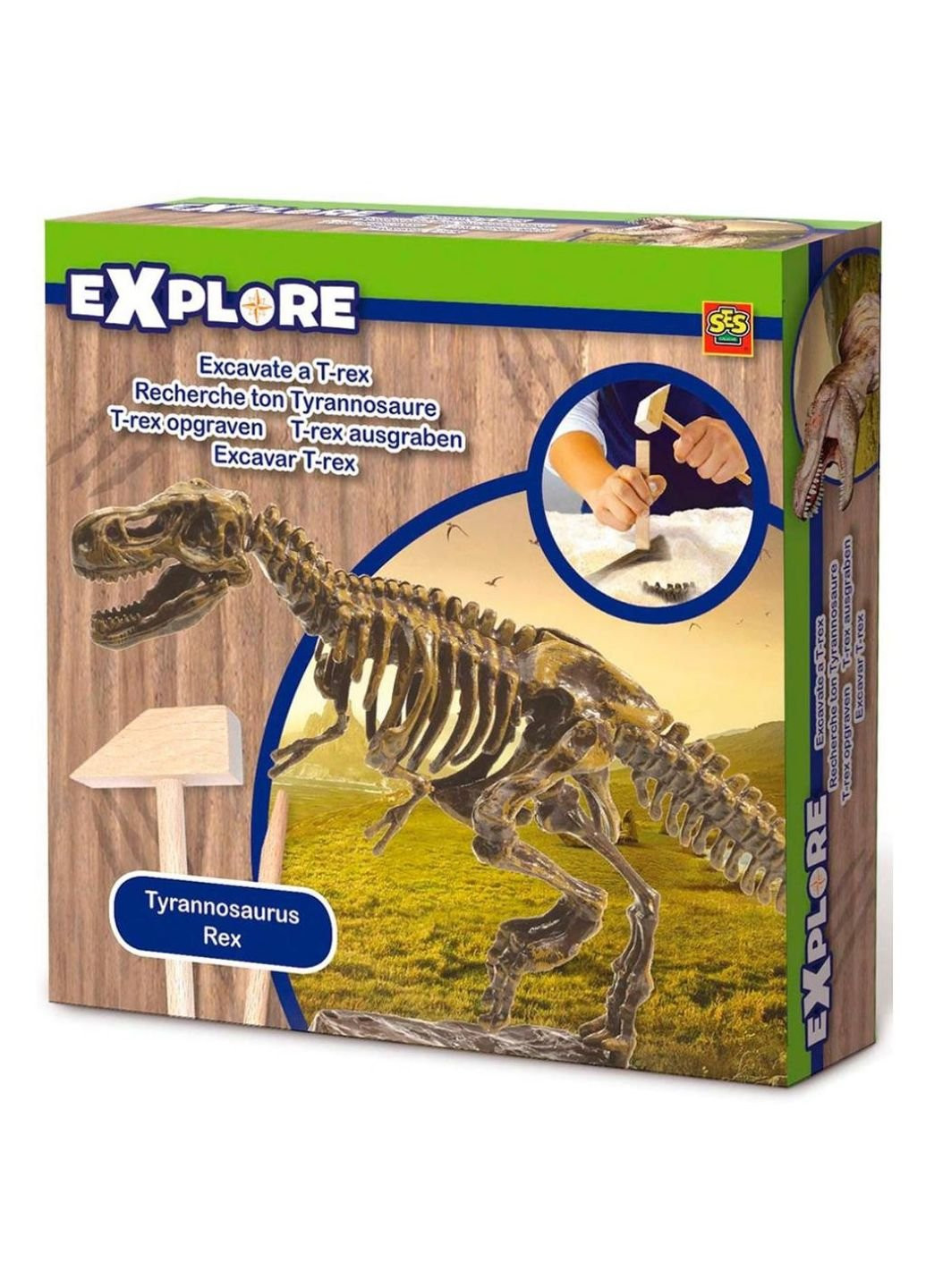 Набор для экспериментов Исследователь Раскопки скелета Тираннозавра Ses (252418393)