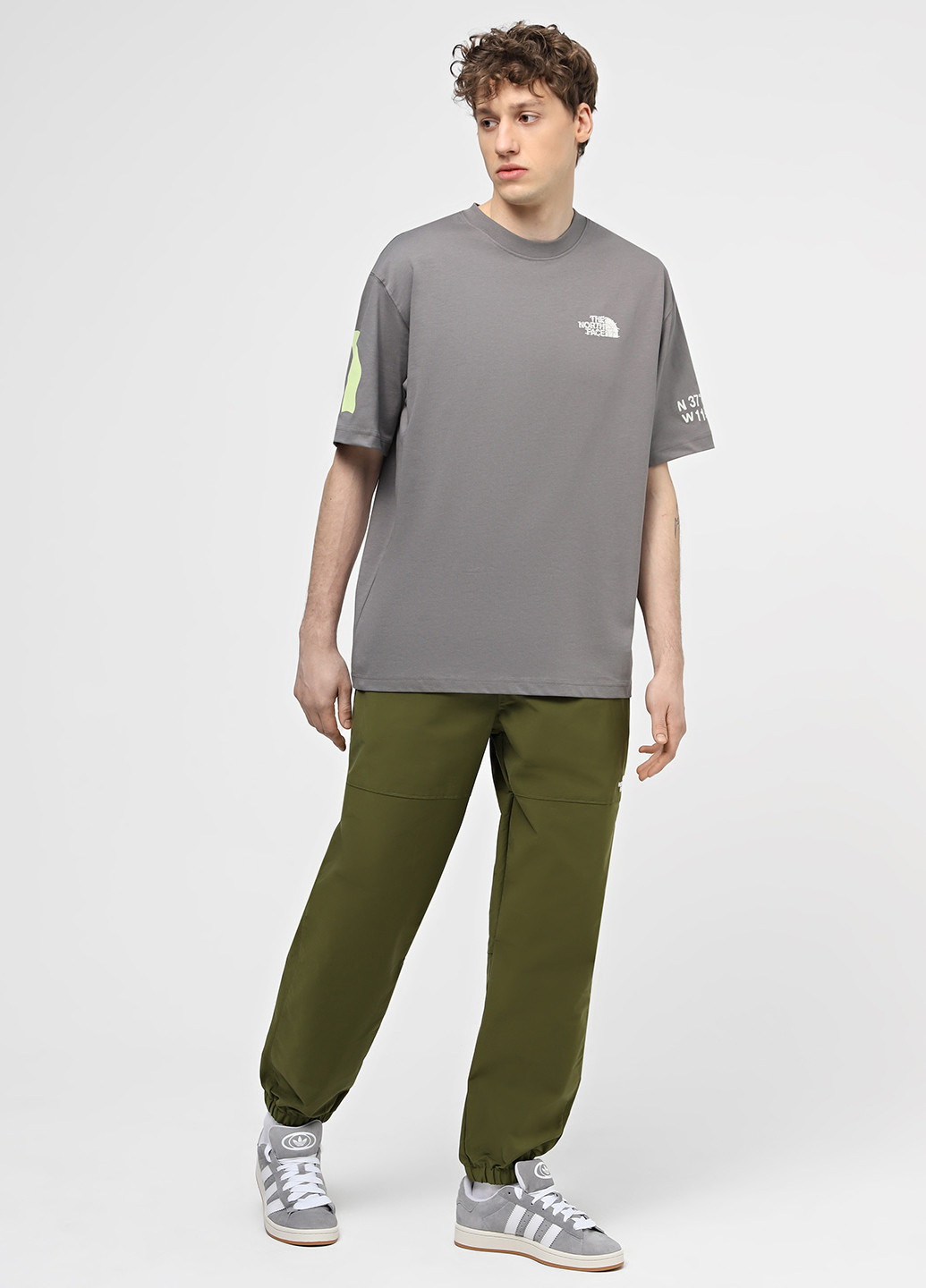 Хаки кэжуал летние джоггеры брюки The North Face