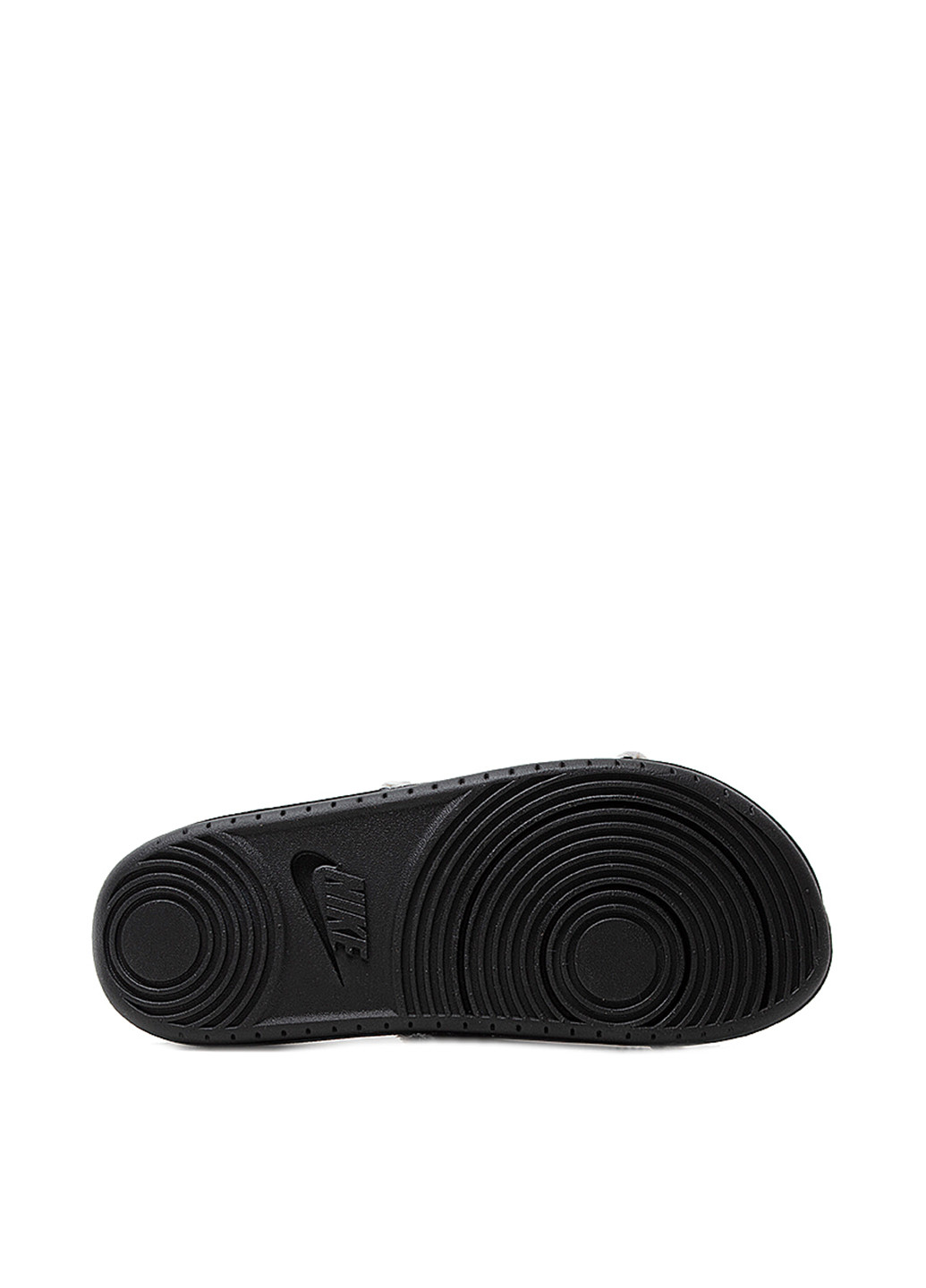 Черные шлепанцы Nike с мехом, с логотипом
